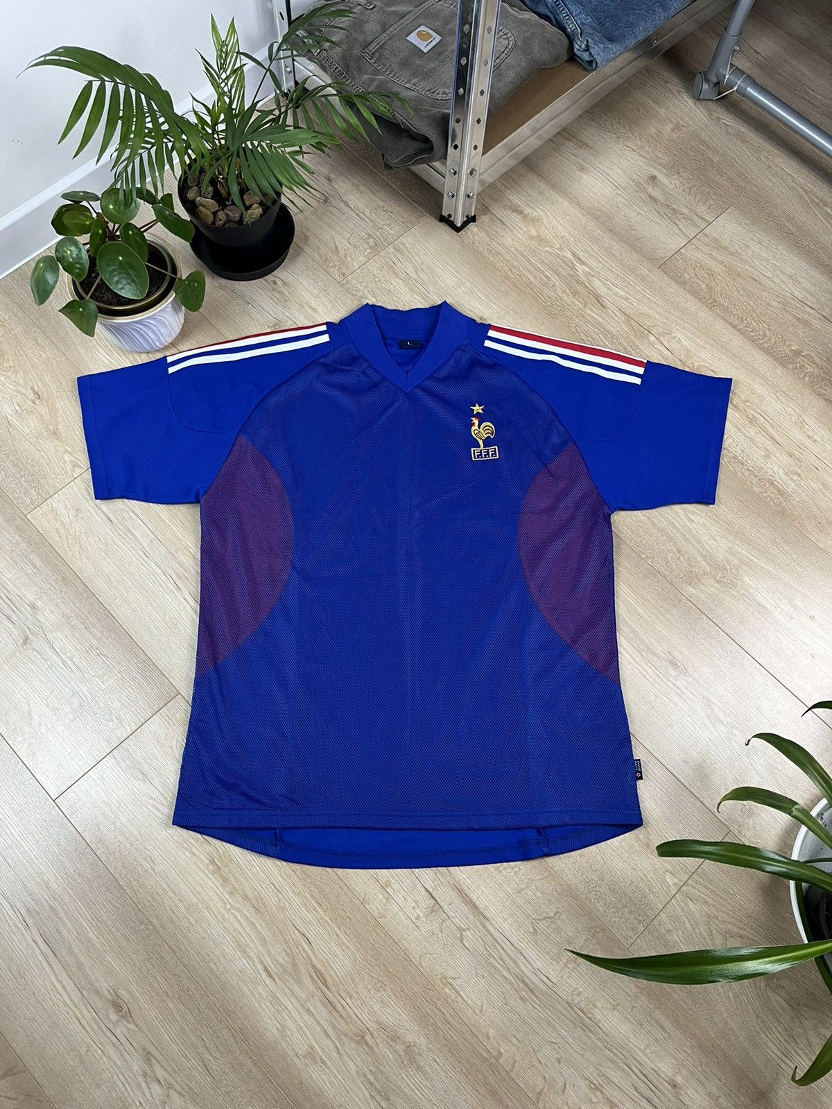 Vintage Vintage Retro FRANCE National Team Soccer Jersey Size US L / EU 52-54 / 3 - 1 Thumbnail