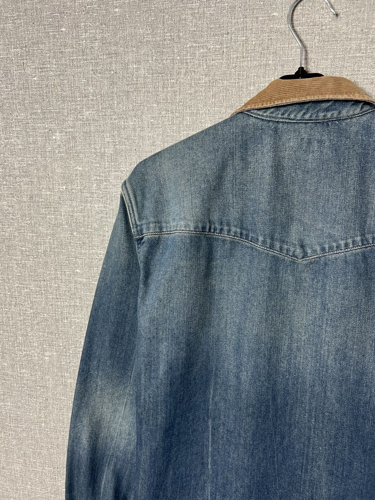 Allsaints AllSaints Redford Denim Long Sleeve Corduroy Collar Shirt Size US M / EU 48-50 / 2 - 15 Thumbnail