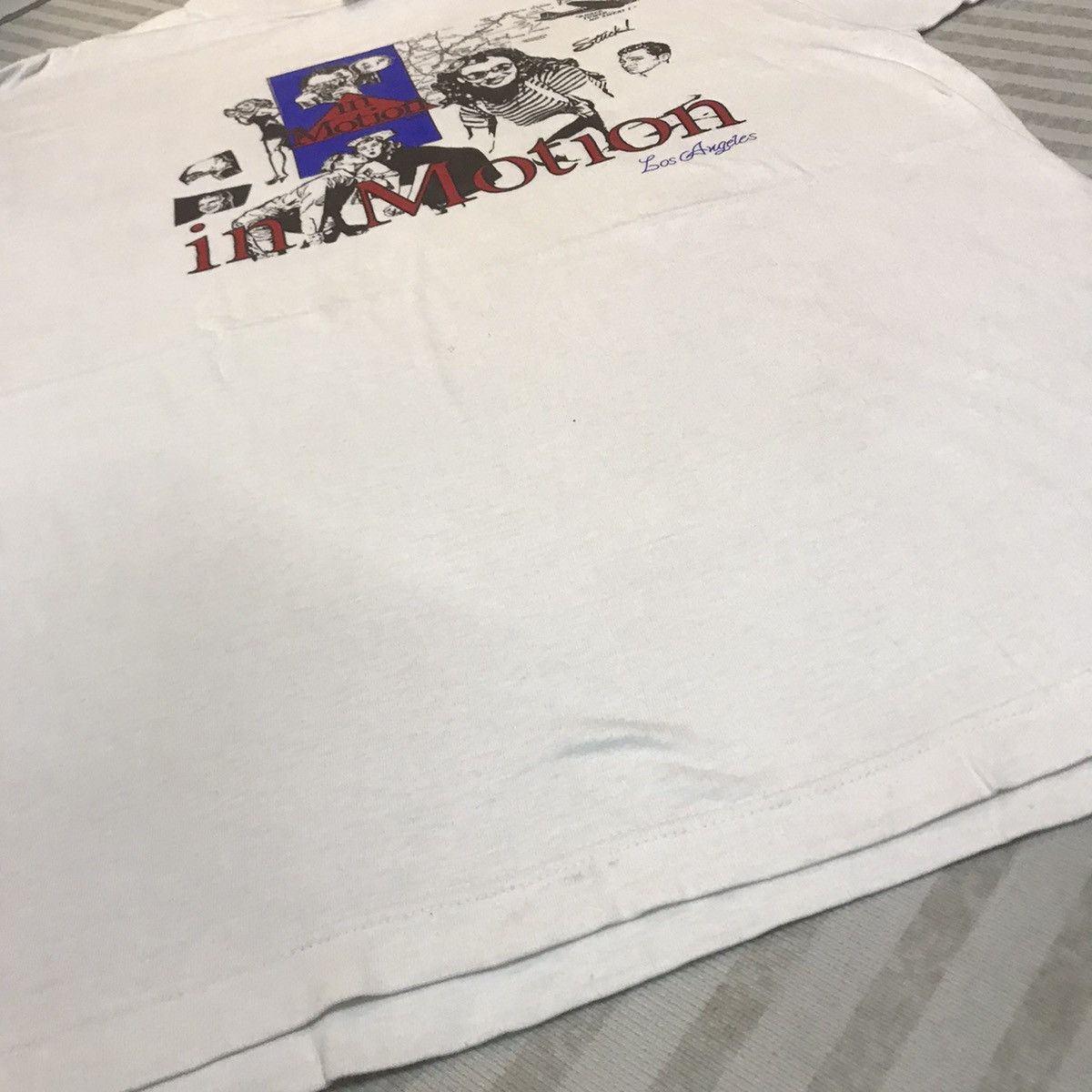 Vintage VINTAGE IN MOTION NEWSPAPER LOS ANGELES 90s RARE TEE Size US M / EU 48-50 / 2 - 5 Thumbnail
