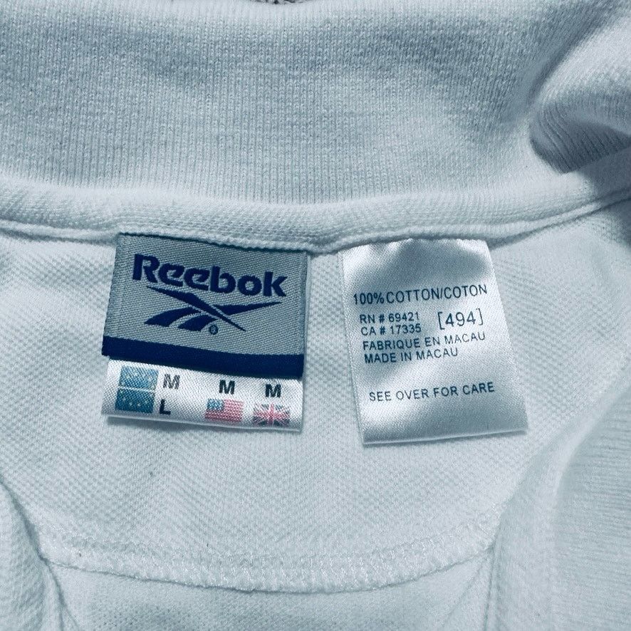 Reebok Vintage Reebok white polo with red stripe Size US M / EU 48-50 / 2 - 4 Thumbnail