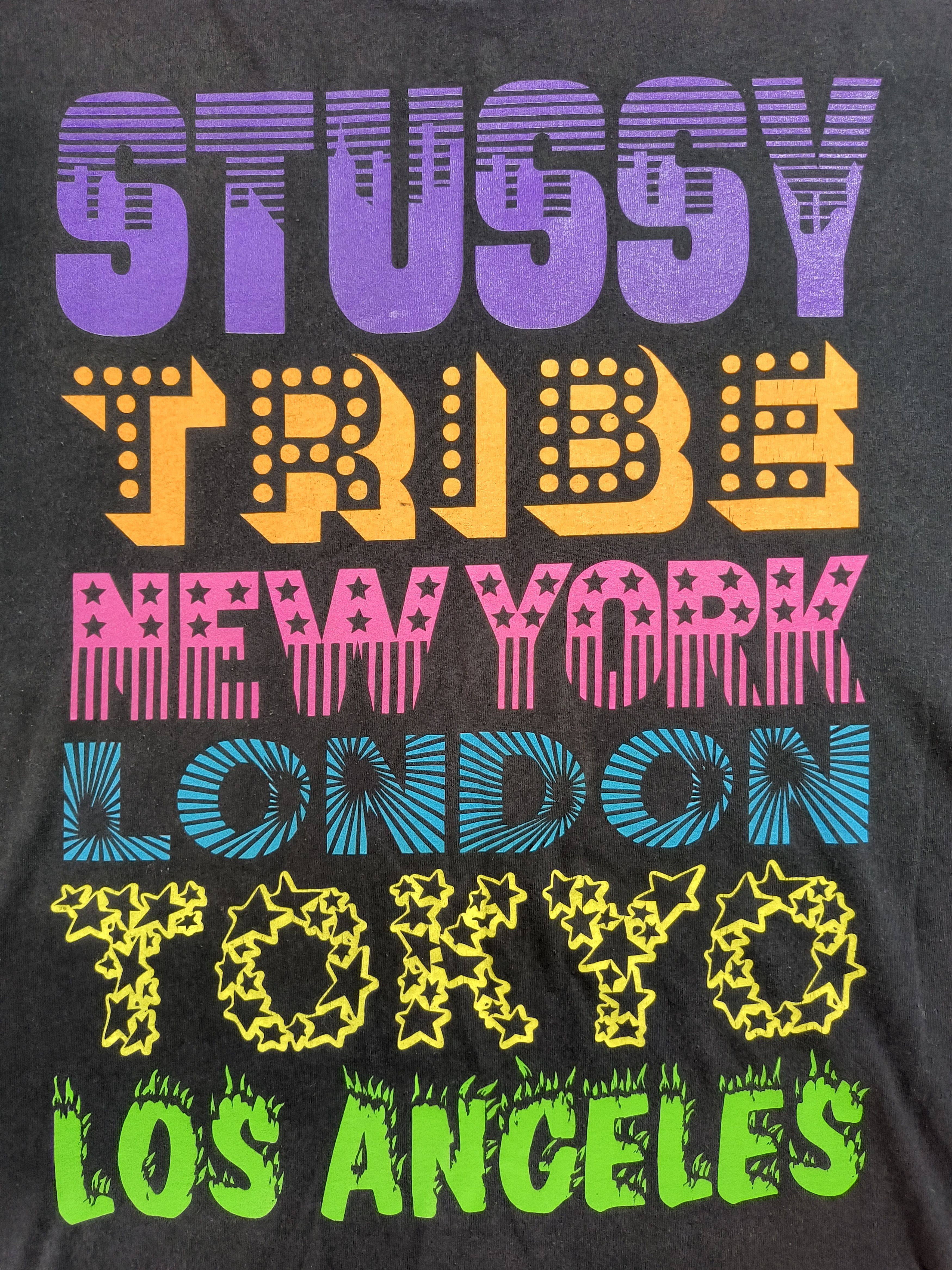 Vintage Y2K Stussy tribe tee