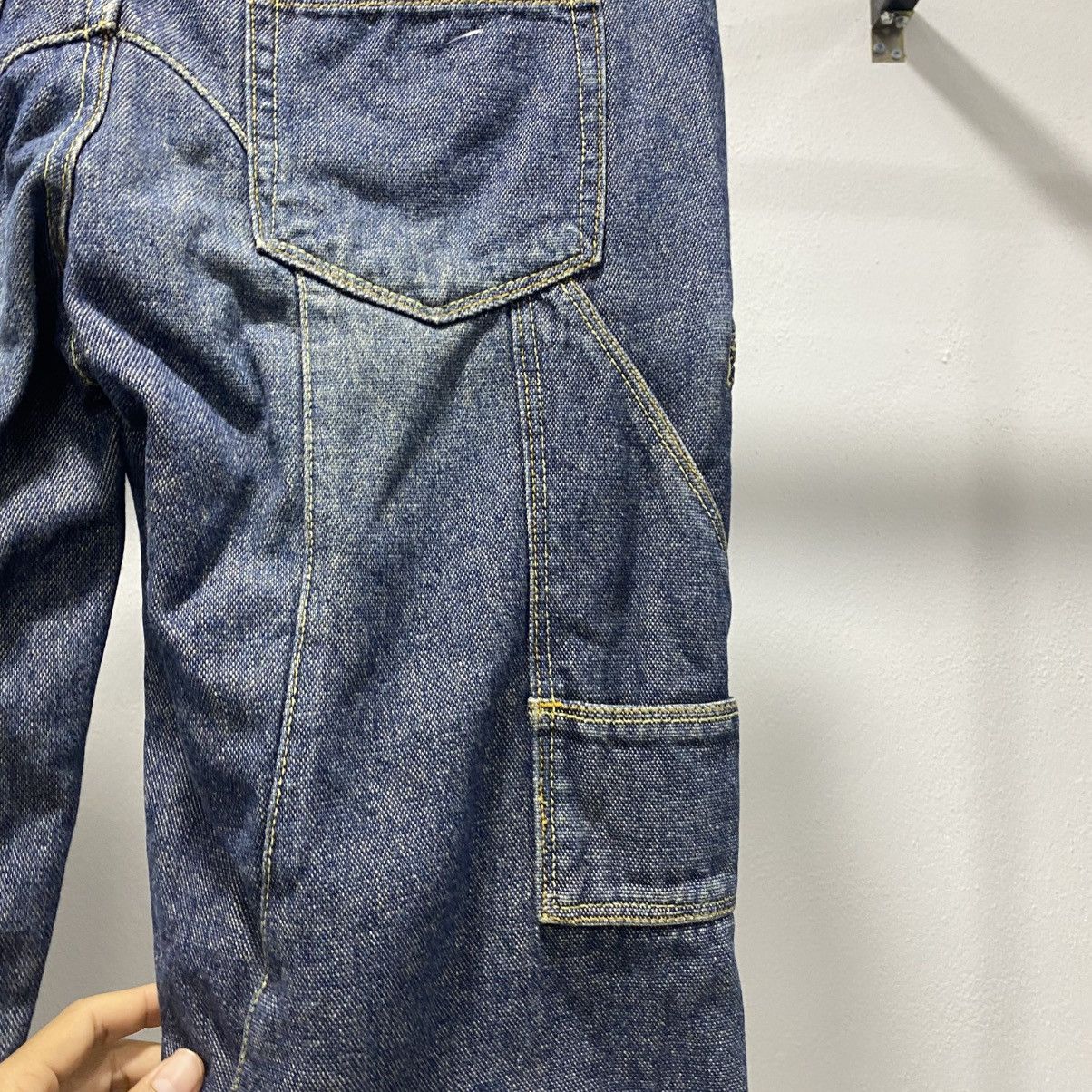 Vintage CRAZY☠️ Eastboy Fly Button Denim Cargo like Hysteric Mud Size US 33 - 8 Thumbnail