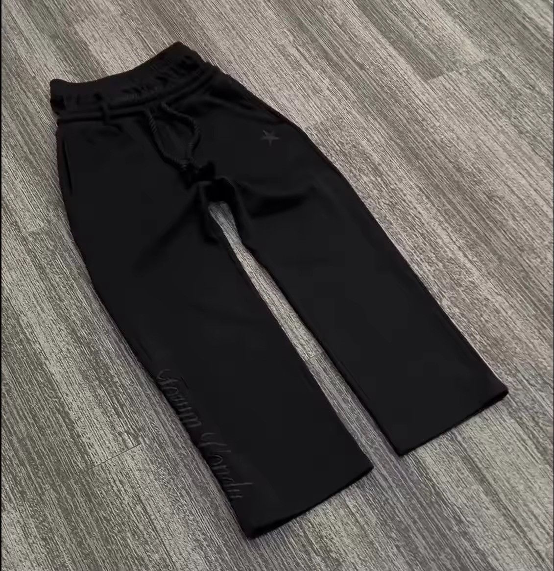 Japanese Brand Double Waist Unisex Cotton Sweatpants Size US 32 / EU 48 - 4 Thumbnail
