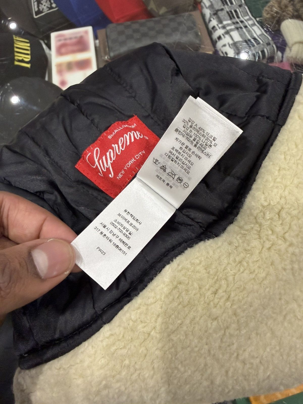 Supreme Supreme Shearling Trooper Natural Size: S/M Size ONE SIZE - 8 Thumbnail