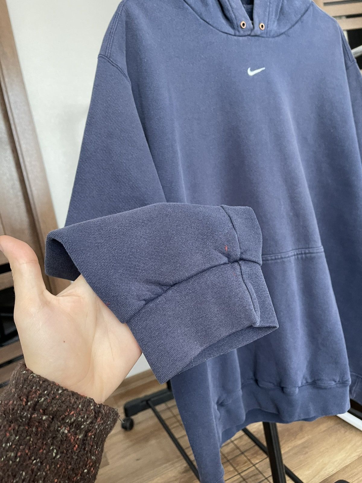 Nike Nike Hoodie Pullover Vintage 90s Center Swoosh Size US XXL / EU 58 / 5 - 10 Thumbnail