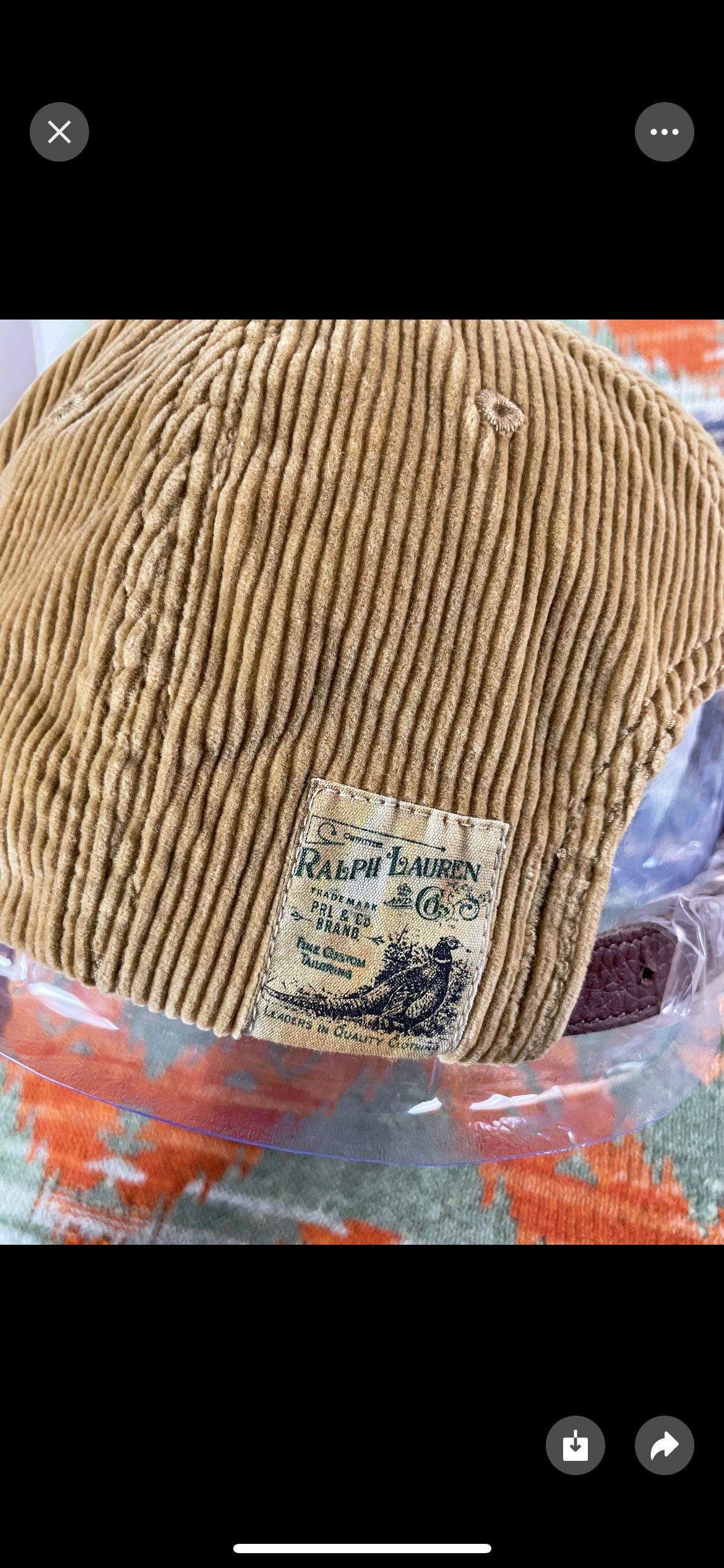 Polo Ralph Lauren Polo Ralph Lauren Corduroy Leather Rare Baseball Hat Cap Size ONE SIZE - 4 Thumbnail