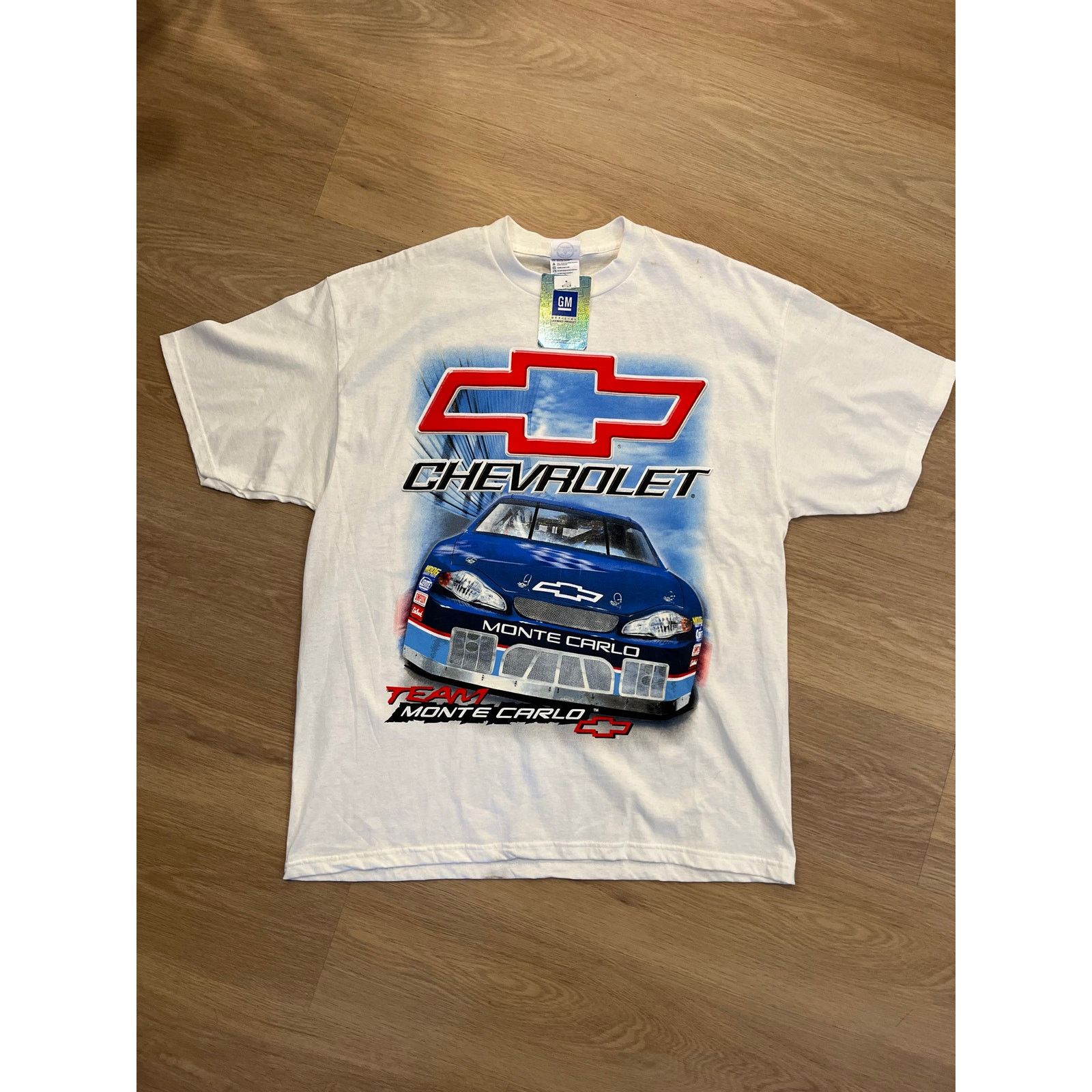 NASCAR Vintage Nascar T Shirt Adult XL White Chevrolet Size US XL / EU 56 / 4 - 1 Thumbnail