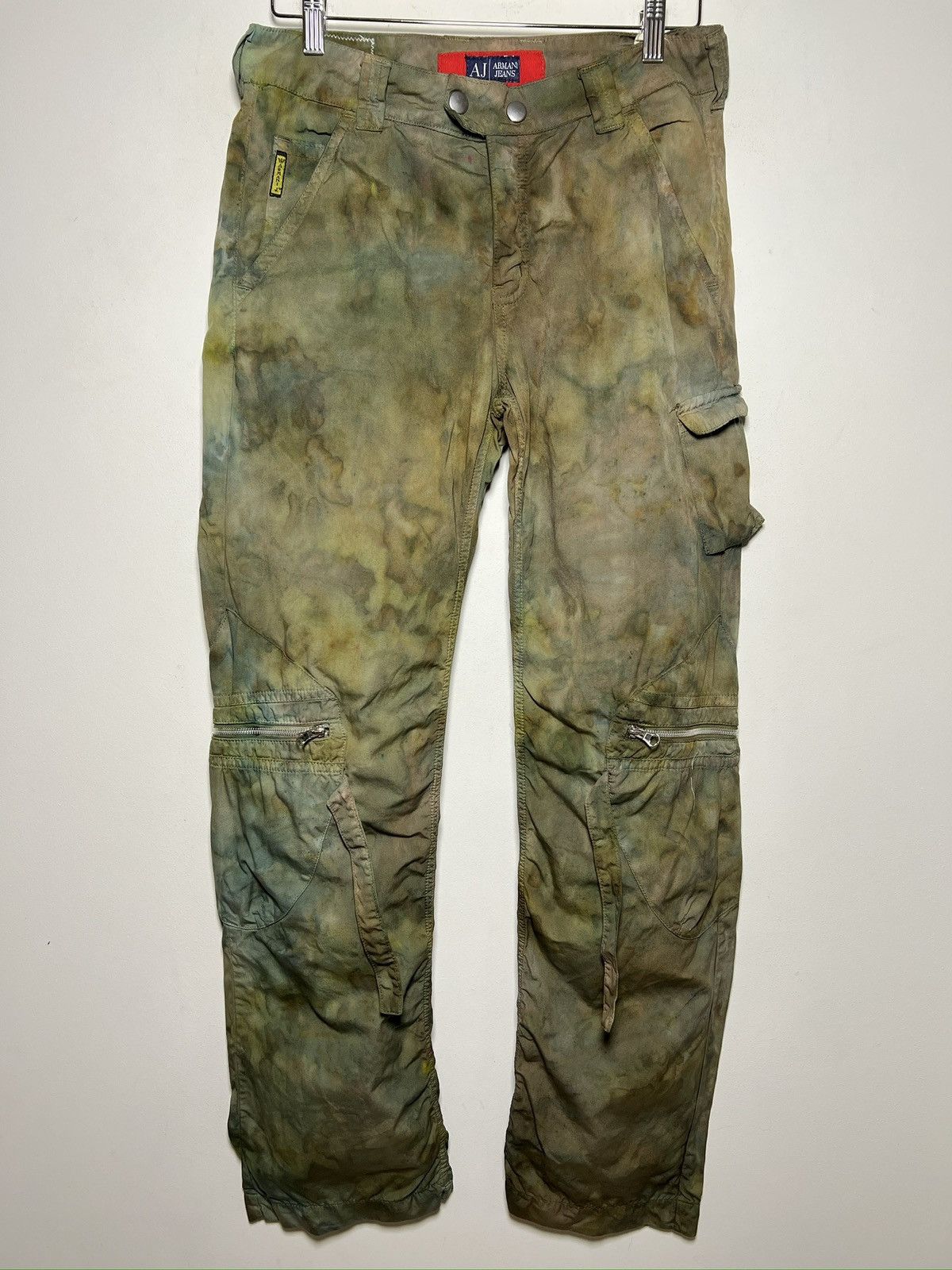 Giorgio Armani giorgio armani tie dye cargo camo multipocket army pants Size US 32 / EU 48 - 5 Thumbnail