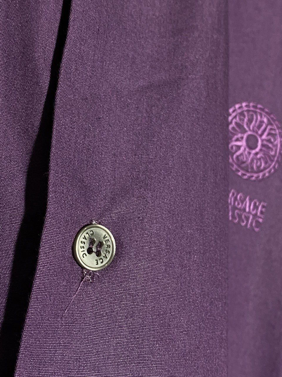 Versace Vintage Versace Classic Purple Shirt Size US L / EU 52-54 / 3 - 6 Thumbnail