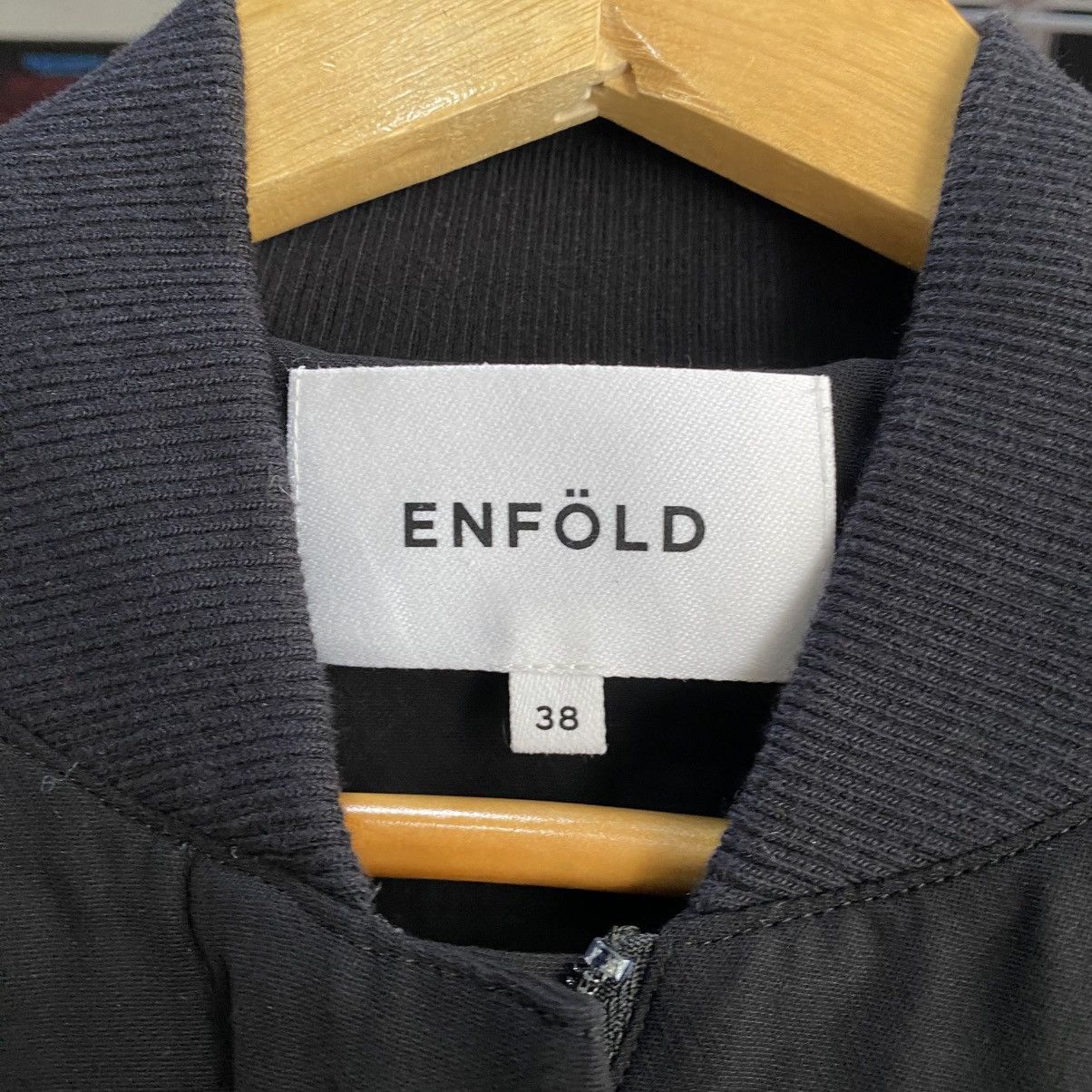 Japanese Brand ENFÖLD Black Bomber Oversized Ballon Jackets Size US XS / EU 42 / 0 - 13 Thumbnail
