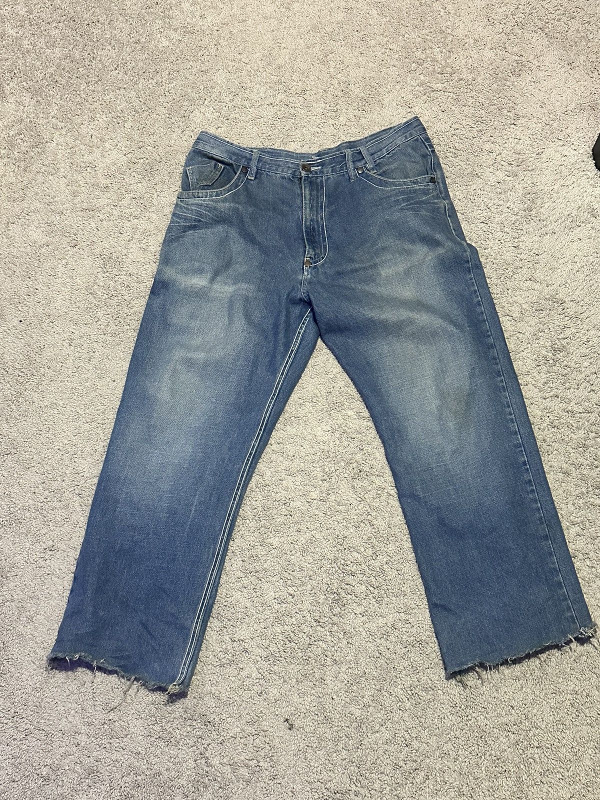 Other Town Blagg Embroidered Denim Jeans Size US 36 / EU 52 - 2 Thumbnail