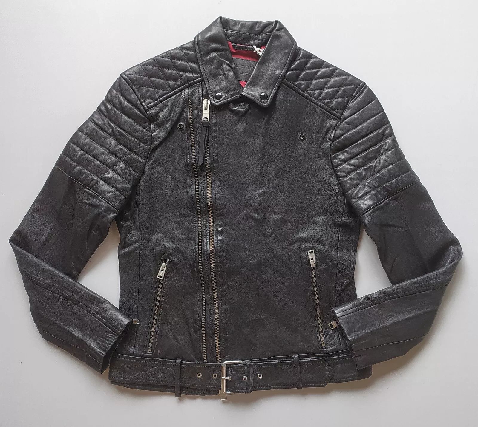 ALLSAINTS Bolt Leather Biker Jacket IFD 0748
