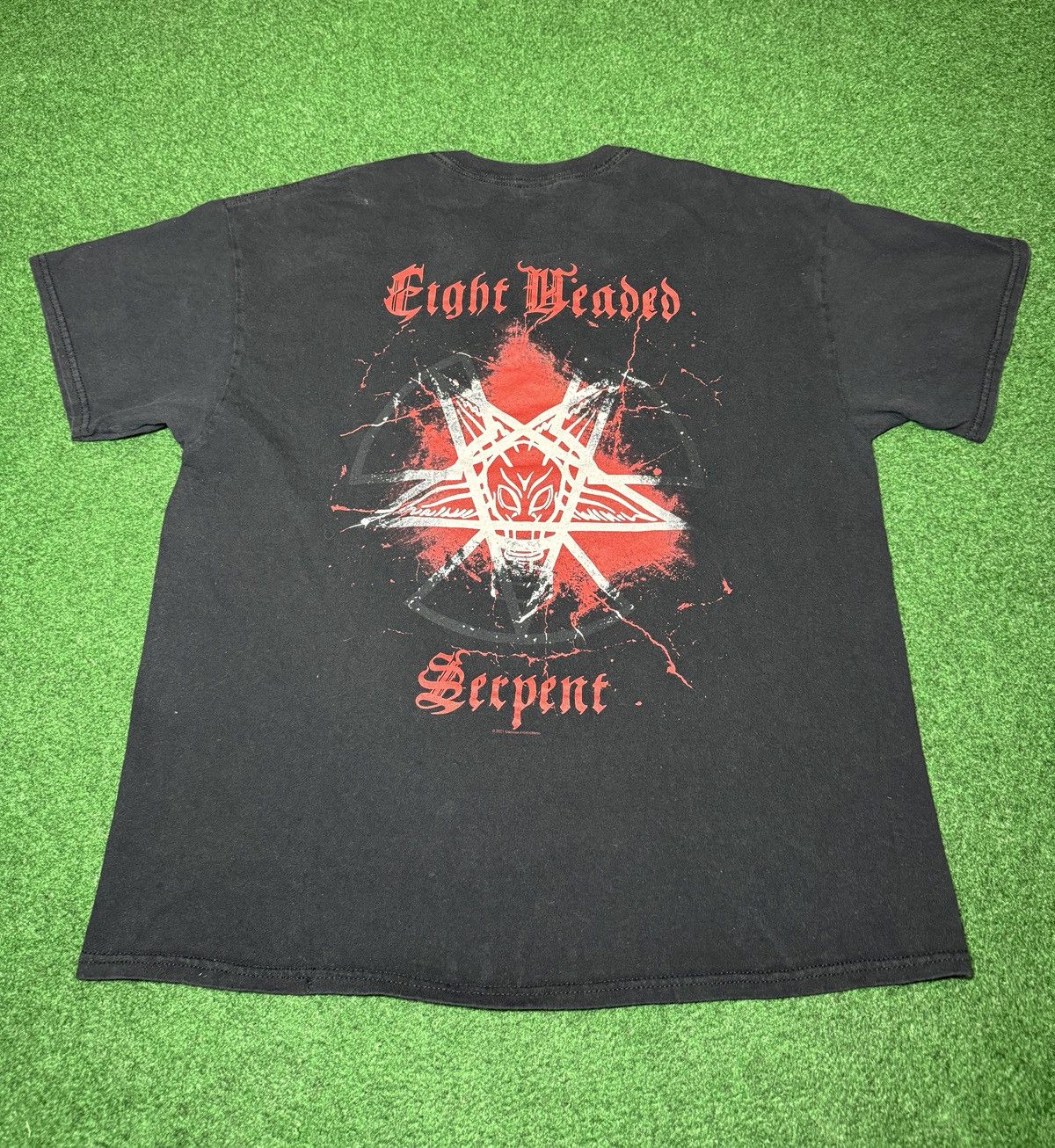 Band Tees Imapled Nazarene Death Metal 8 Headed Serpent Lrg T Shirt Size US L / EU 52-54 / 3 - 3 Thumbnail