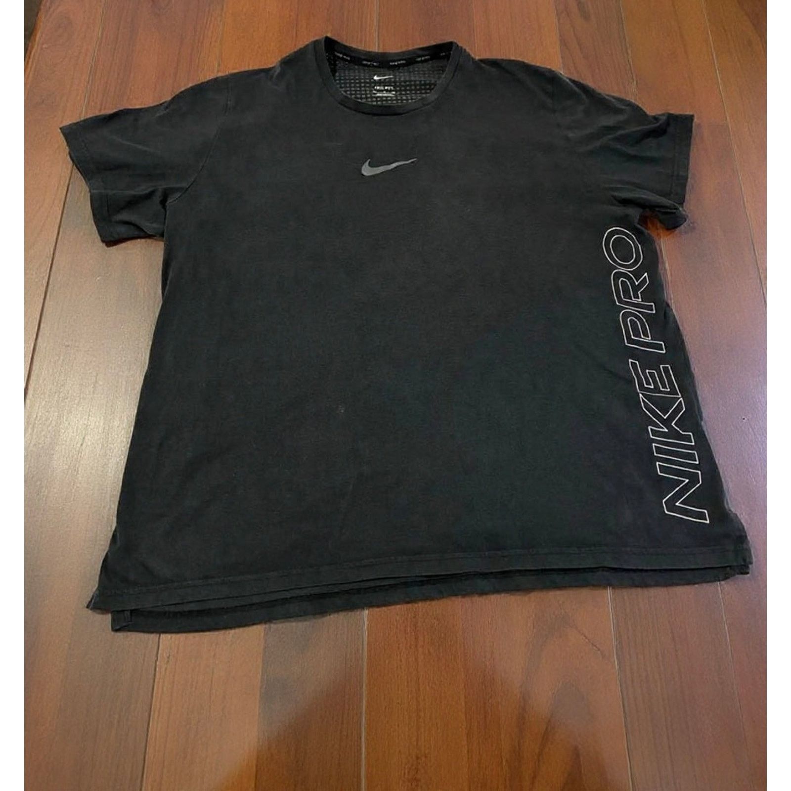 Nike NIKE PRO DRI FIT BURNOUT TRAINING GYM SHORT SLEEVE TOP Size US XL / EU 56 / 4 - 3 Thumbnail