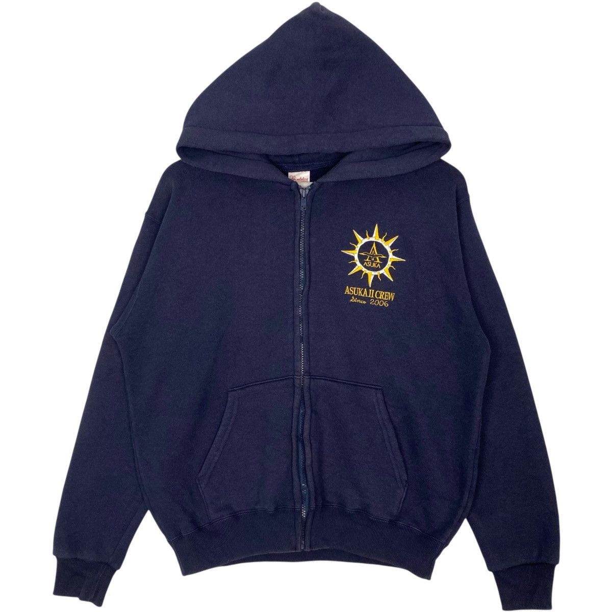 Vintage Vintage Prinstar Printed Hoodie Sweater NavyBlue Size S Size US S / EU 44-46 / 1 - 1 Thumbnail