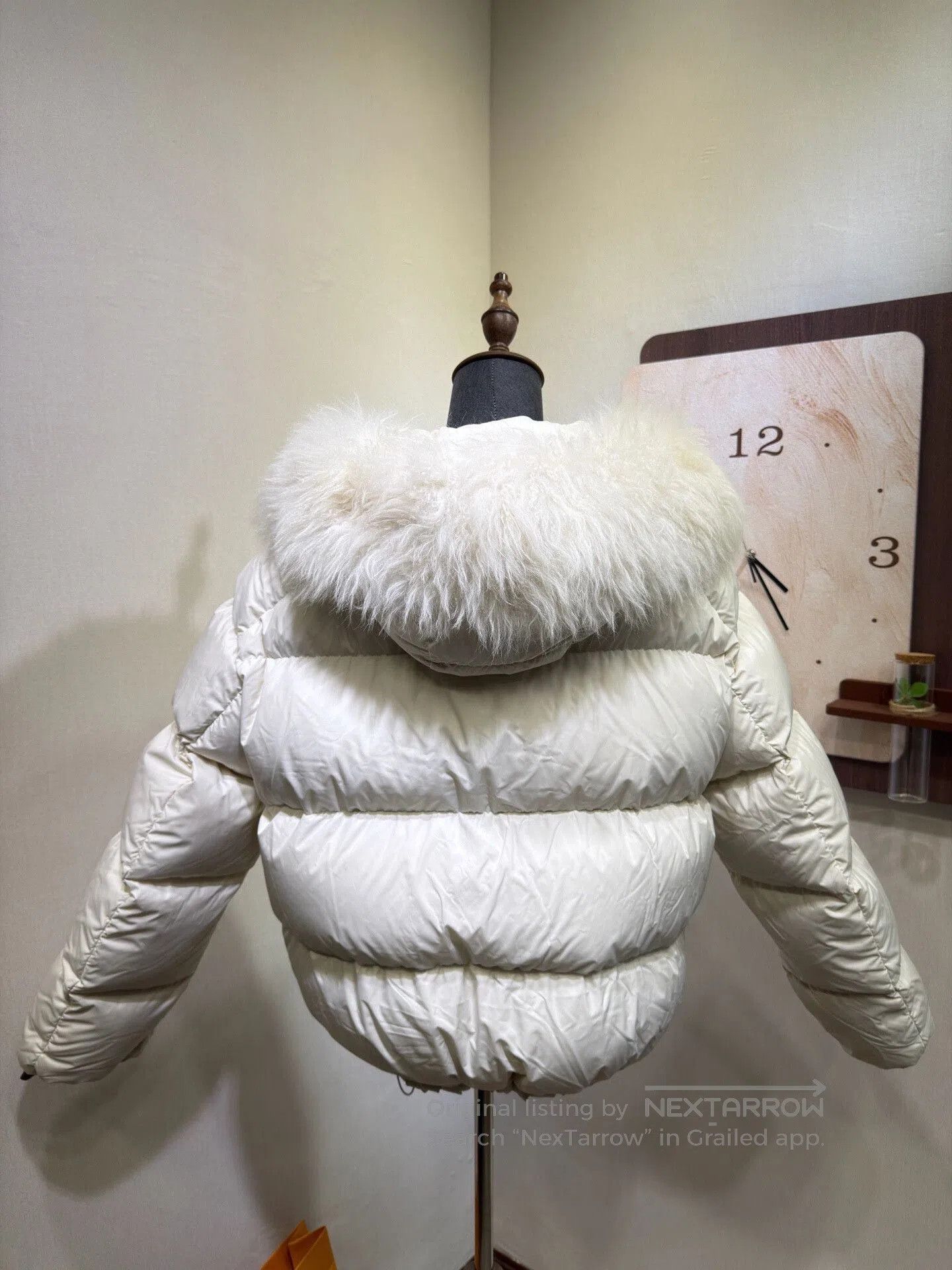 Moncler Moncler White Hooded Down Jacket. Size XXL / US 16-18 / IT 52-54 - 4 Thumbnail