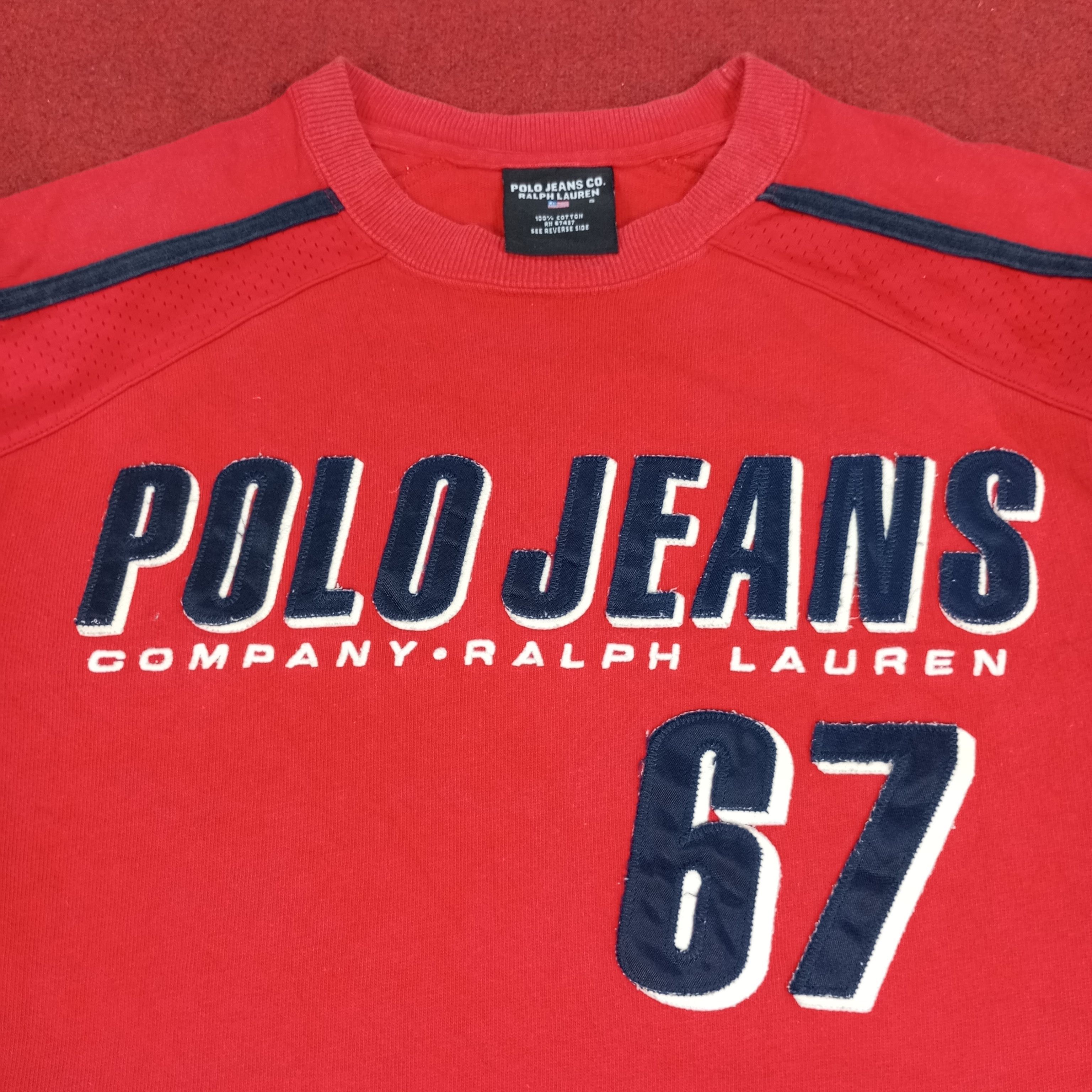 Polo Ralph Lauren × Vintage Polo Jeans Ralph Lauren Sweatshirt Size US M / EU 48-50 / 2 - 2 Thumbnail
