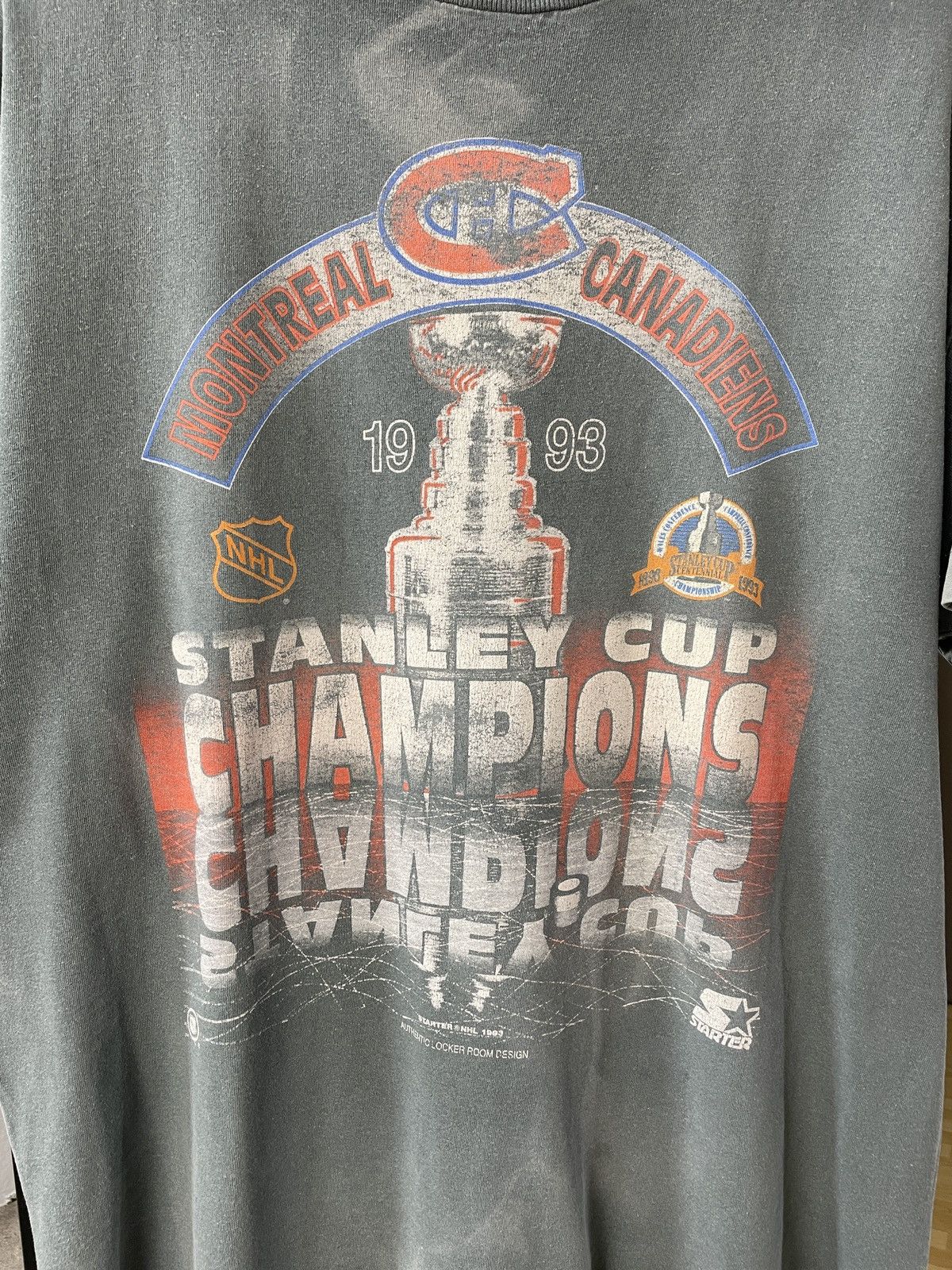 Starter Archive Starter Montreal Canadiens Faded Effect Jersey tee Size US L / EU 52-54 / 3 - 6 Thumbnail