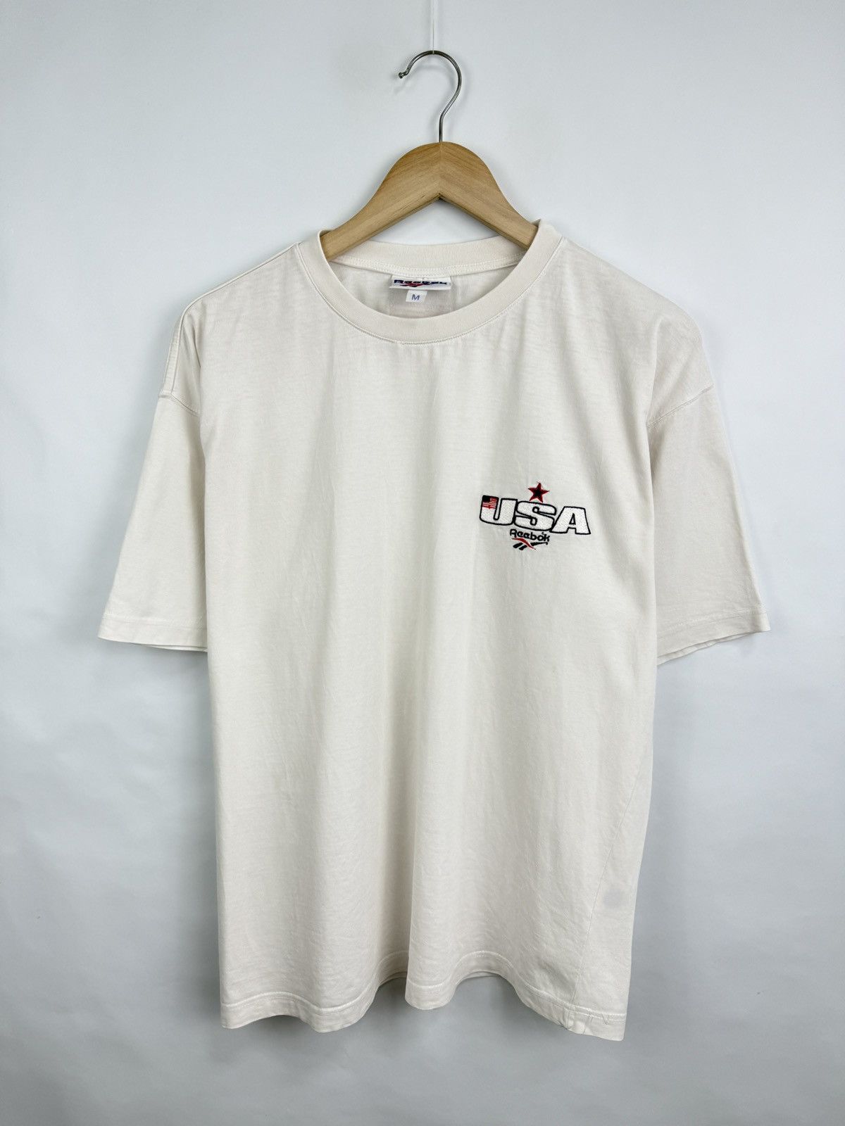 Reebok 🇺🇸 Vintage 90s Reebok USA T-Shirt United States Flag Rare Y2K Size US M / EU 48-50 / 2 - 4 Thumbnail