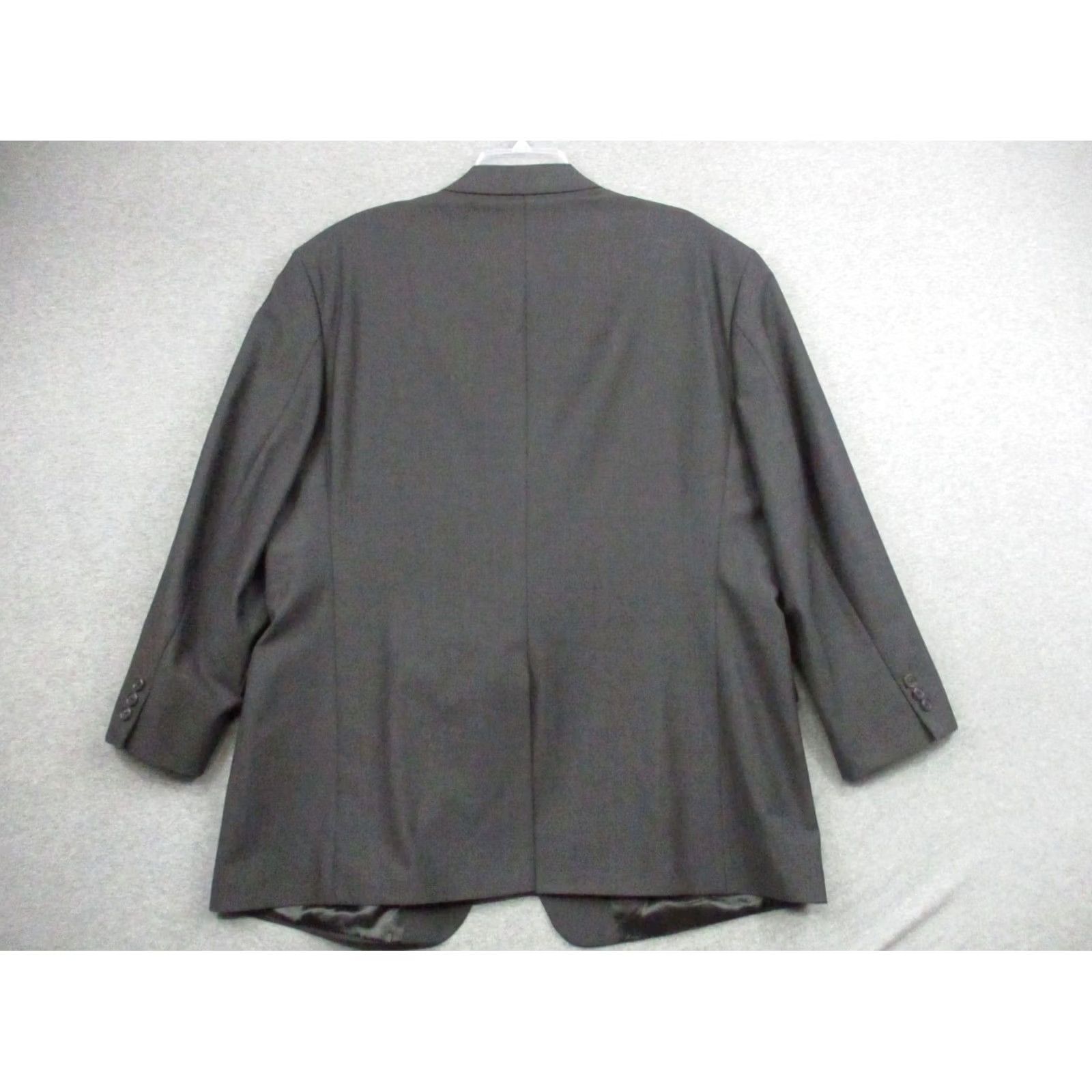 Brooks Brothers Brooks Brothers 346 Blazer Jacket 48 Men's Sports Coat Wool Dark Gray EUC Size 48R - 2 Thumbnail