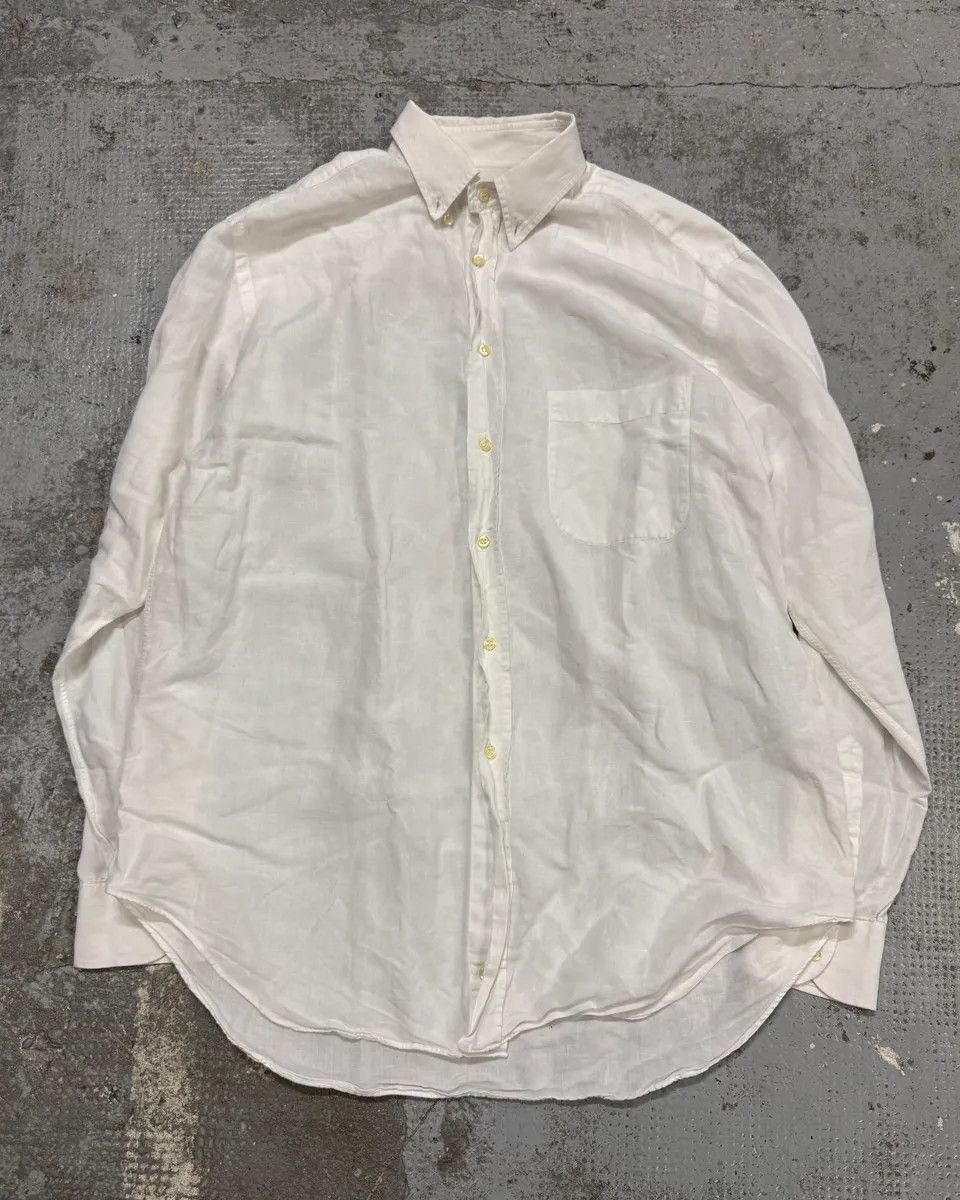 1990s Giorgio Armani White Minimalist Shirt