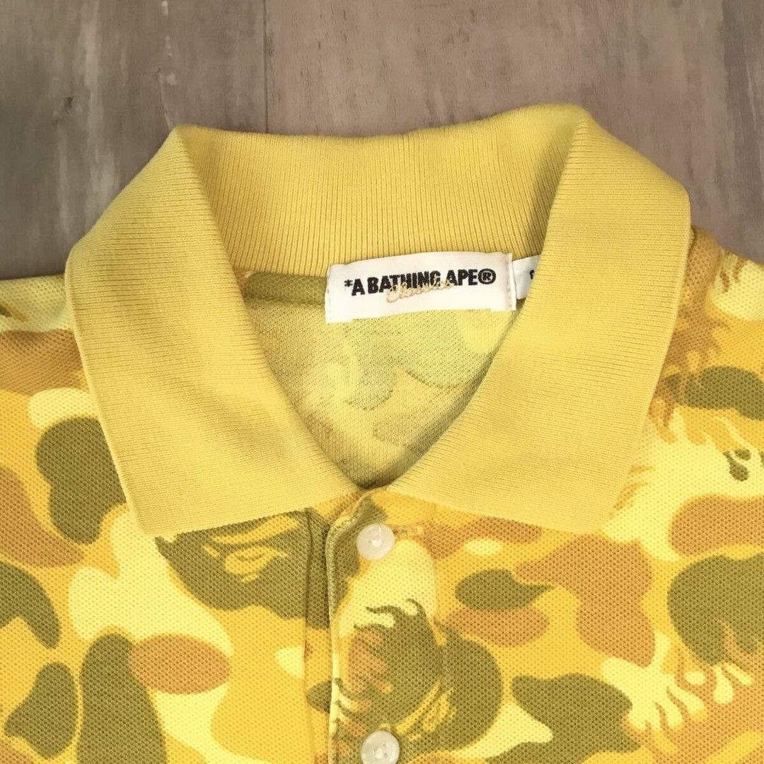 Bape × Nigo BAPE Yellow Fire camo polo shirt a bathing ape flame NIGO Size US S / EU 44-46 / 1 - 3 Thumbnail