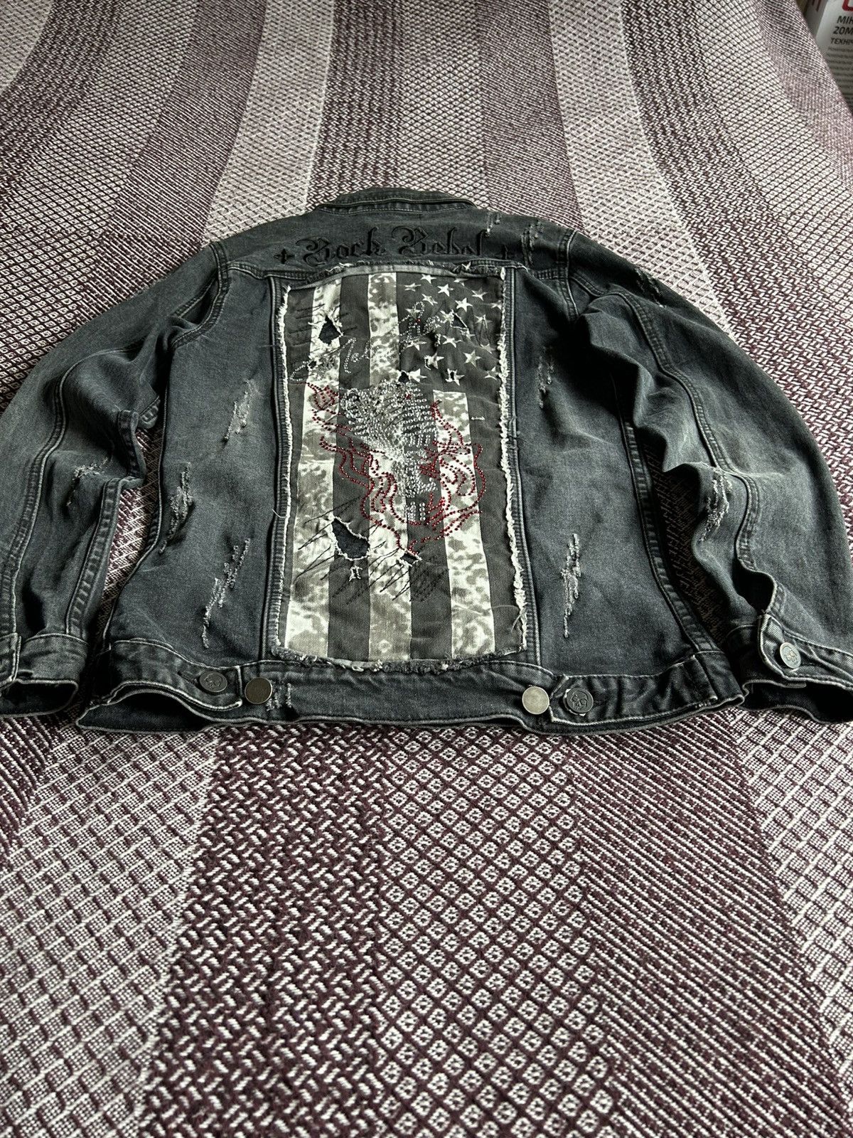 Rock Revival Rock Rebel Denim Jacket Big Print USA Flag Women Size Small Size S / US 4 / IT 40 - 4 Thumbnail