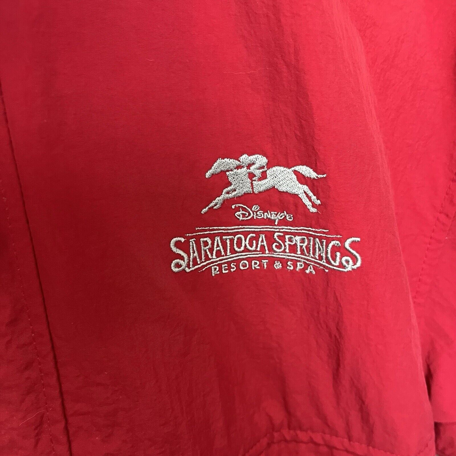 Disney Disney | Vintage Red Anorak 1/4 Zip Jacket Saratoga Springs Size US M / EU 48-50 / 2 - 5 Thumbnail