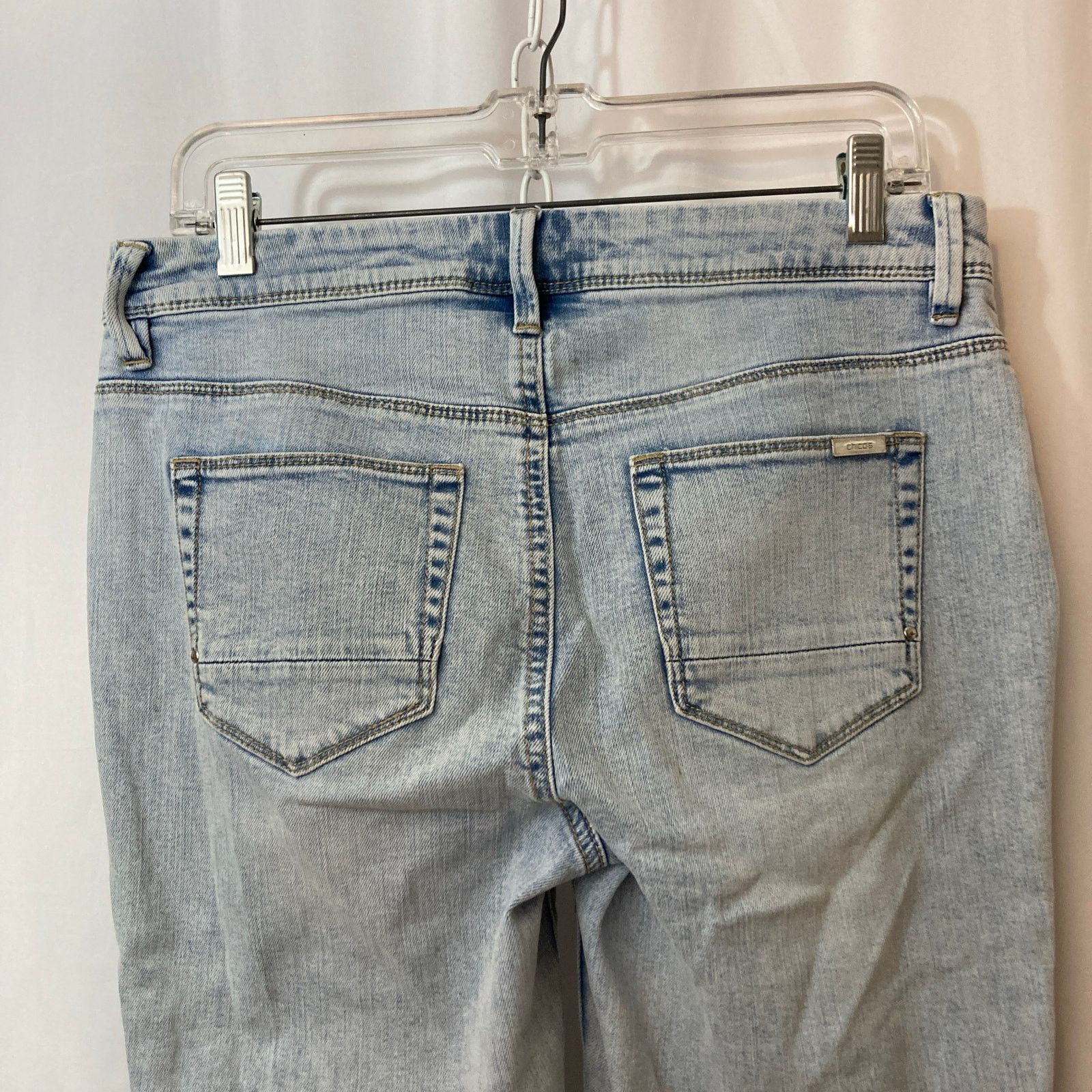 Chicos Chico’s So Slimming Crop Slim Straight Mid Rise Pants Jeans Size 27" / US 4 / IT 40 - 6 Thumbnail