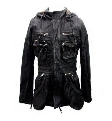 14th Addiction 14th Addiction Leather Transformer Jacket | Grailed