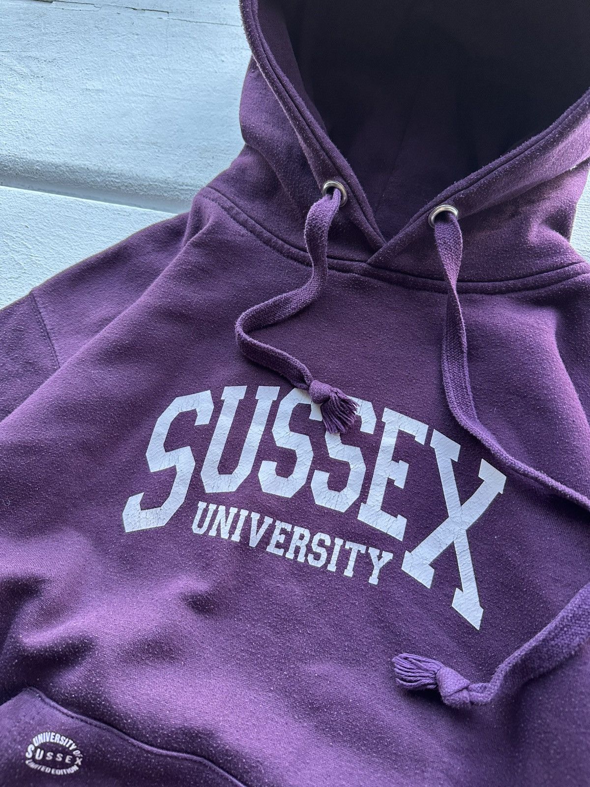 Vintage 🚨Vintage SUSSEX University USA Sweater Hoodie RARE BIG LOGO Size US M / EU 48-50 / 2 - 4 Thumbnail