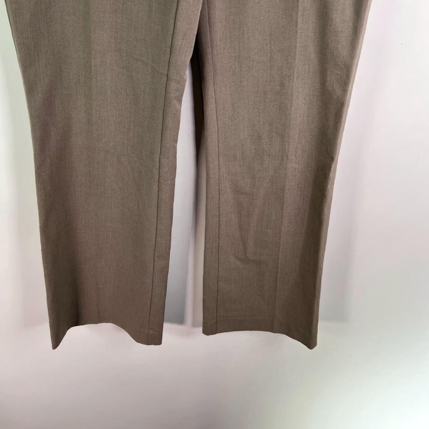 Ann Taylor Ann Taylor Loft Julie Trouser Pants Womens Size 6 Beige 32X33 Stretch Wide Leg 90s City Preppy Size 28" / US 6 / IT 42 - 4 Thumbnail