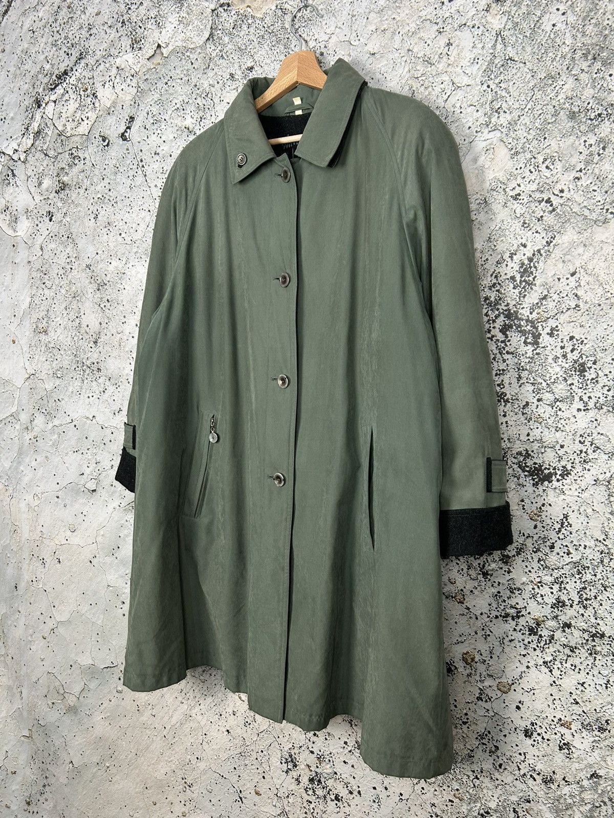 Vintage Vintage Green Coat Avant Garde Archive Japanese Designer Size US L / EU 52-54 / 3 - 2 Thumbnail