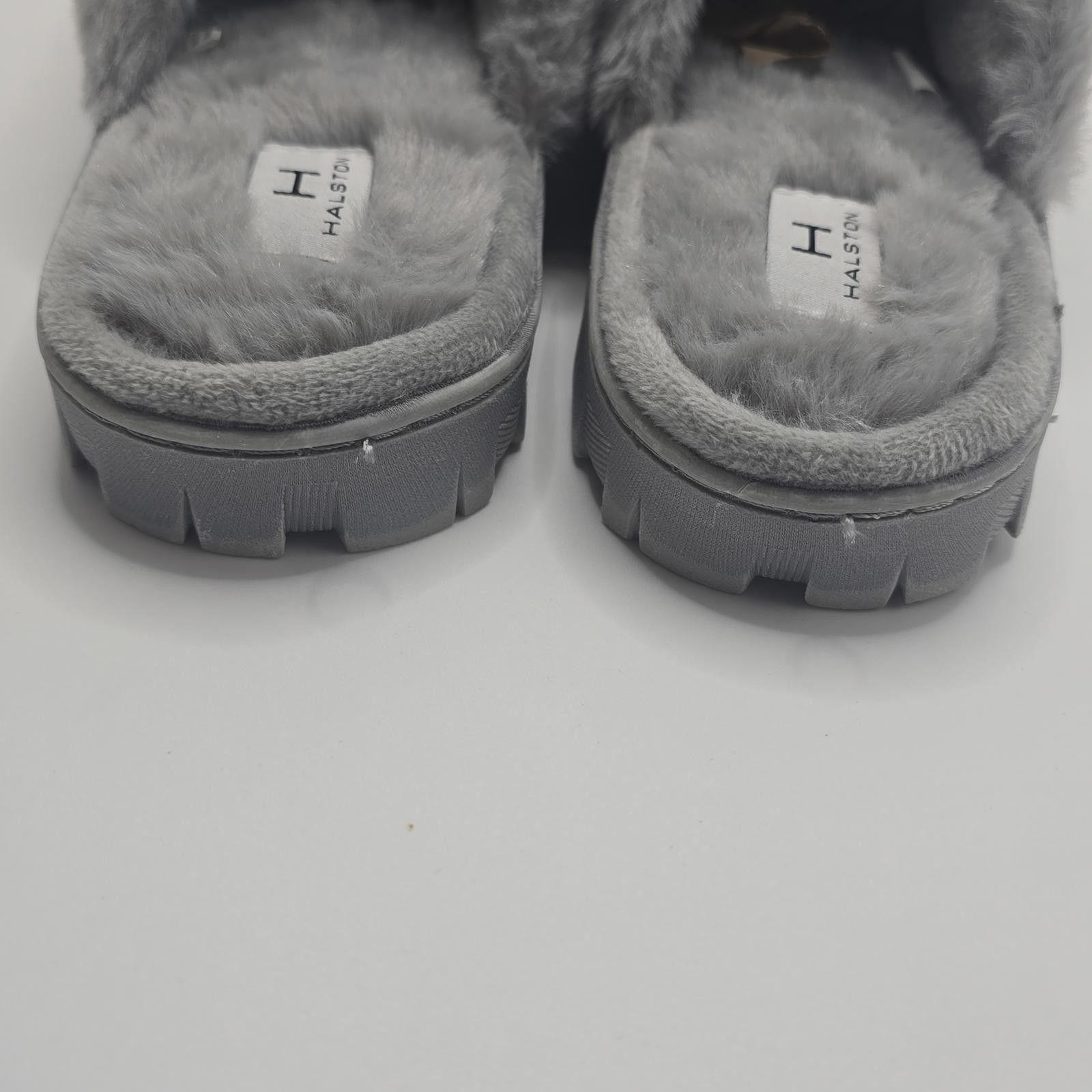 Halston III Halston Cozy Memory Foam Slippers - Grey & White Size US 7.5 / IT 37.5 - 7 Thumbnail