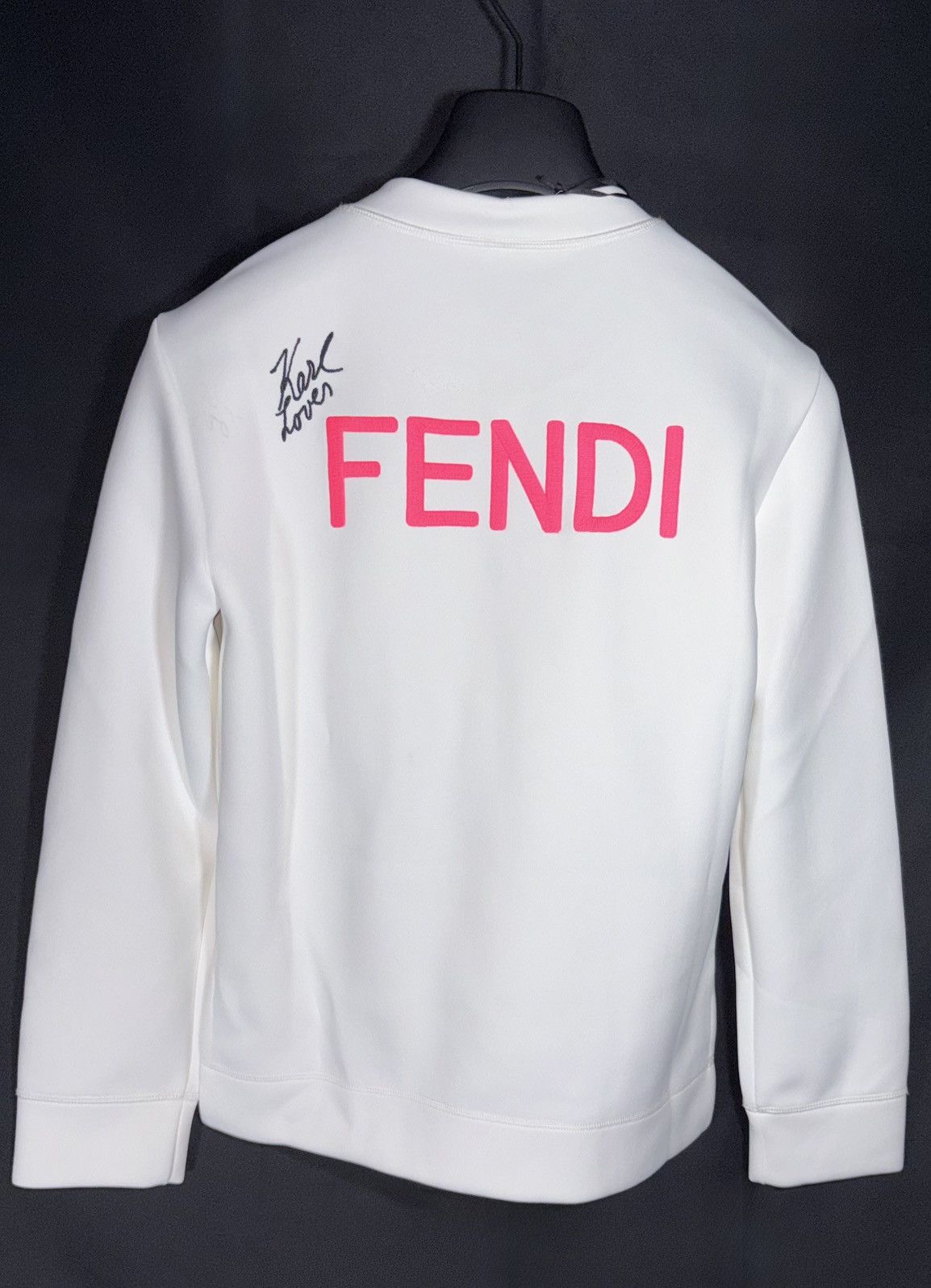 Fendi Fendi “Karl Loves Fendi” Karlito Fluorescent Sweatshirt Size S / US 4 / IT 40 - 2 Thumbnail