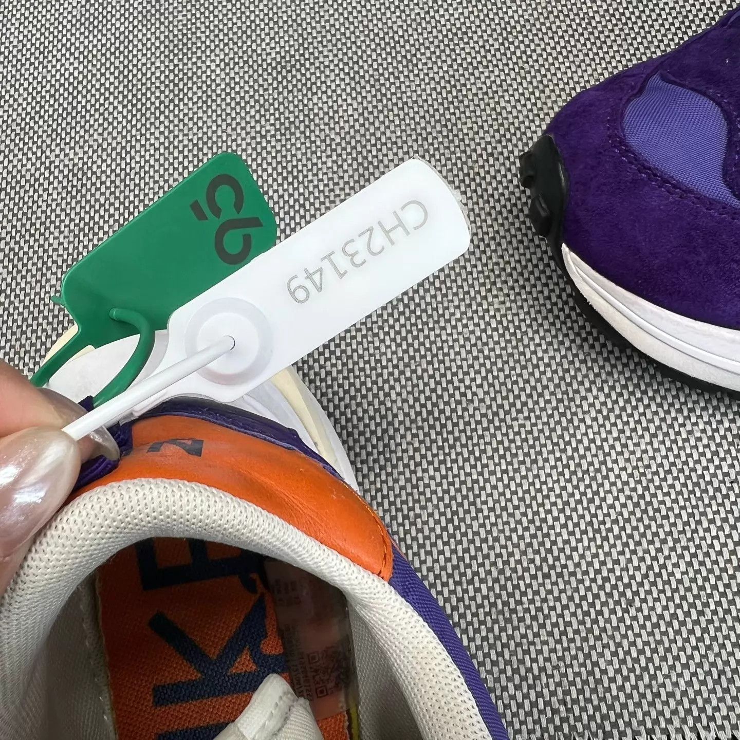 Sacai sacai vaporwaffle Purple Gold 45 Like New With Box Size US 12 / EU 45 - 9 Thumbnail