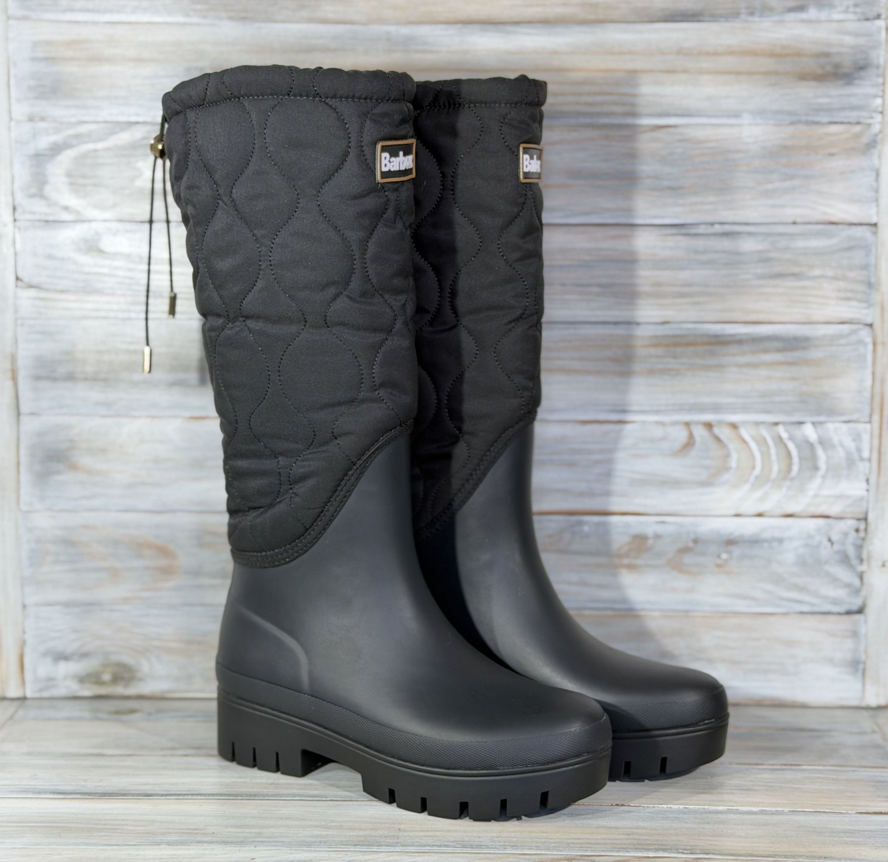 Barbour BARBOUR Marnie High Quilted Wellington Boots British Style Size US 7 / IT 37 - 1 Thumbnail