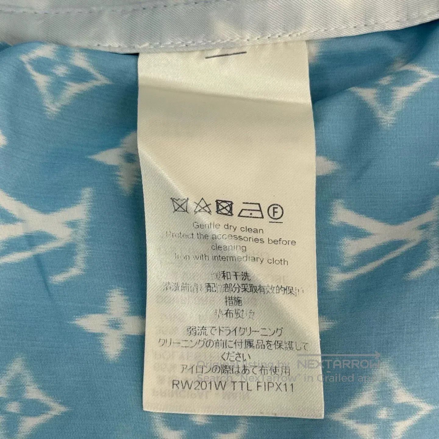 Louis Vuitton Louis Vuitton Blue Logo Silk Blend Pants. Size US 36 / EU 52 - 6 Thumbnail