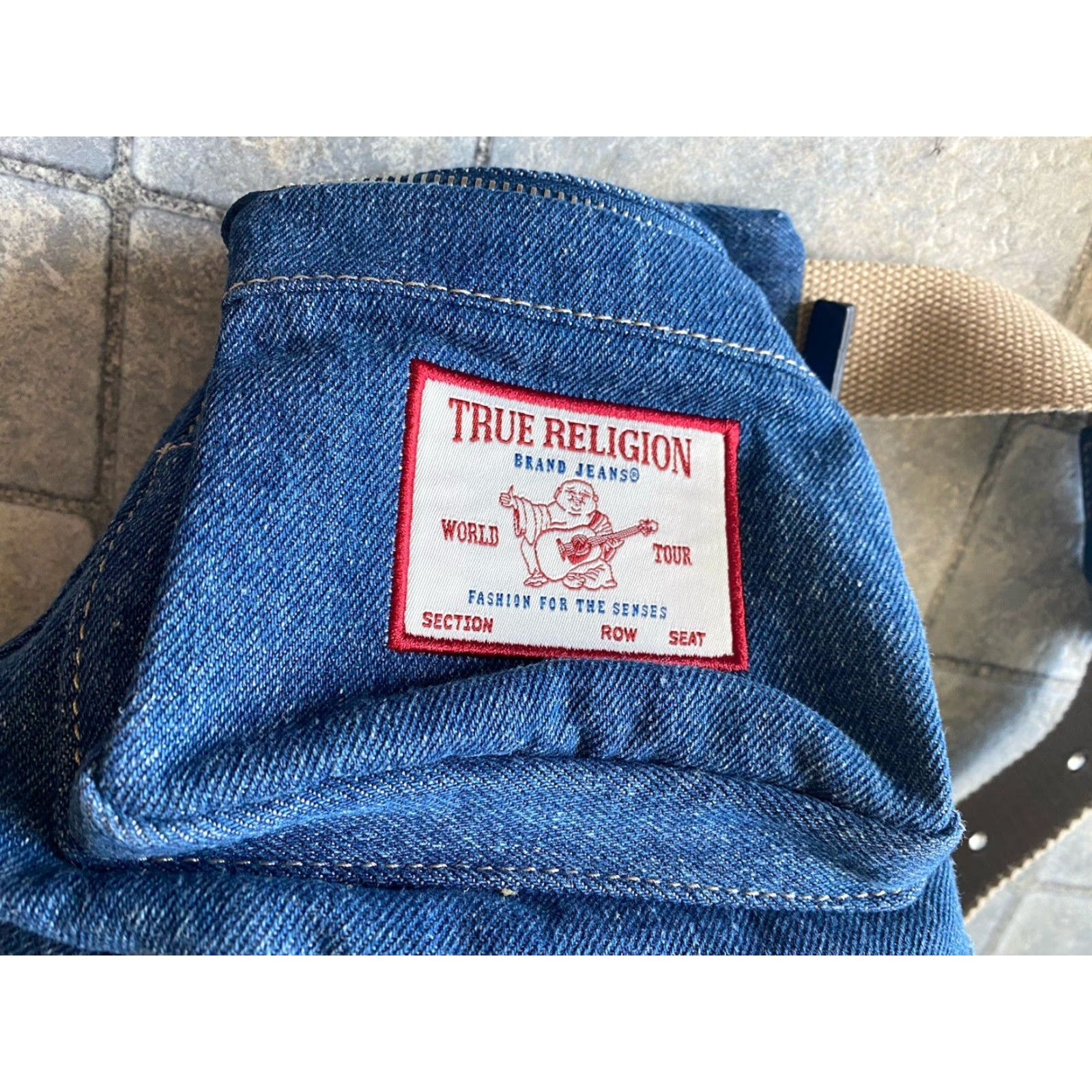 True Religion True Religion Slouchy Hobo Purse Bag Women’s Bag Women’s Blue Exterior Cotton Polyester Vintage? Size ONE SIZE - 5 Thumbnail