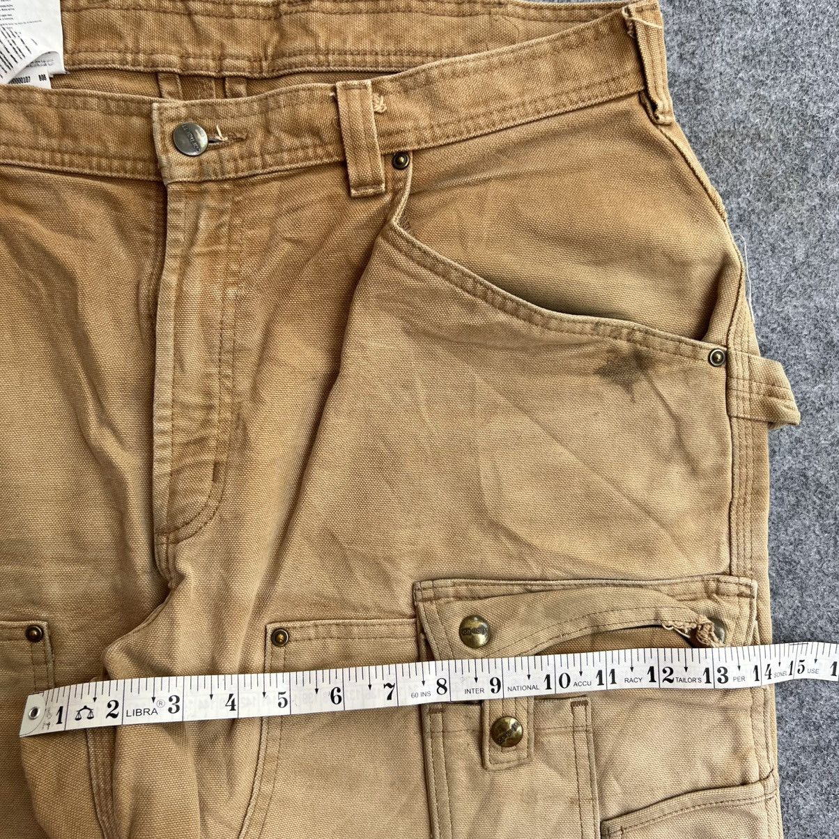 Carhartt × Vintage Vintage Carhartt Cargo Double Knee EB219 BRN Size US 36 / EU 52 - 7 Thumbnail