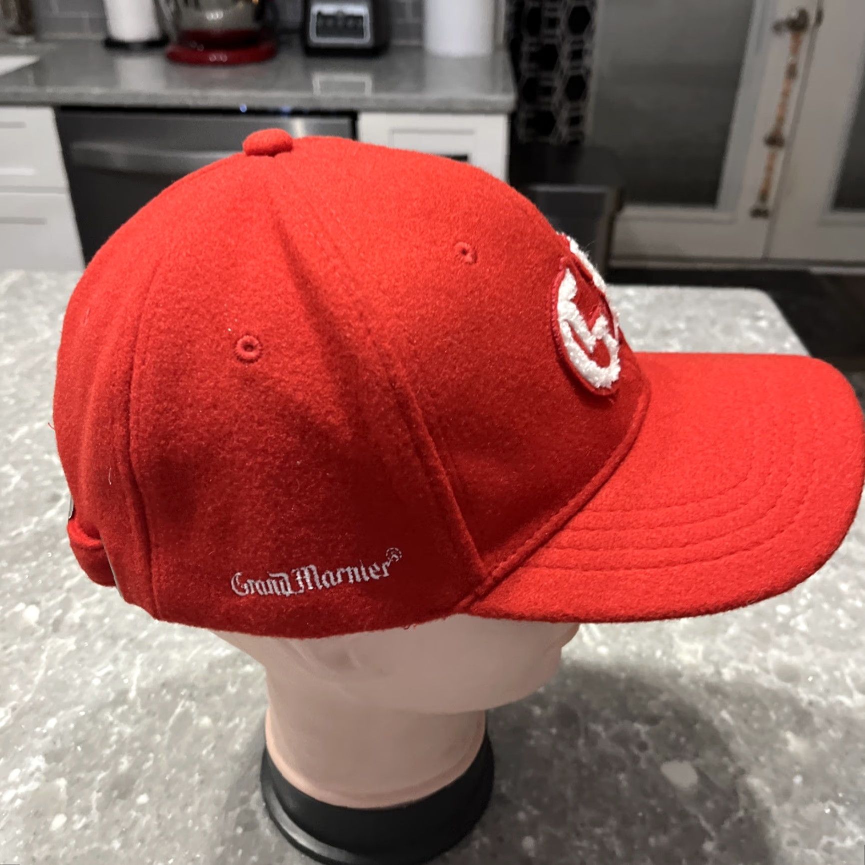 Vintage GRAND MARNIER Mens Baseball Cap Hat Felt Red Cognac Liqueur Embroidered Strapback Adjustable Classic Hip Hop Sports Casual Cap Size ONE SIZE - 4 Thumbnail