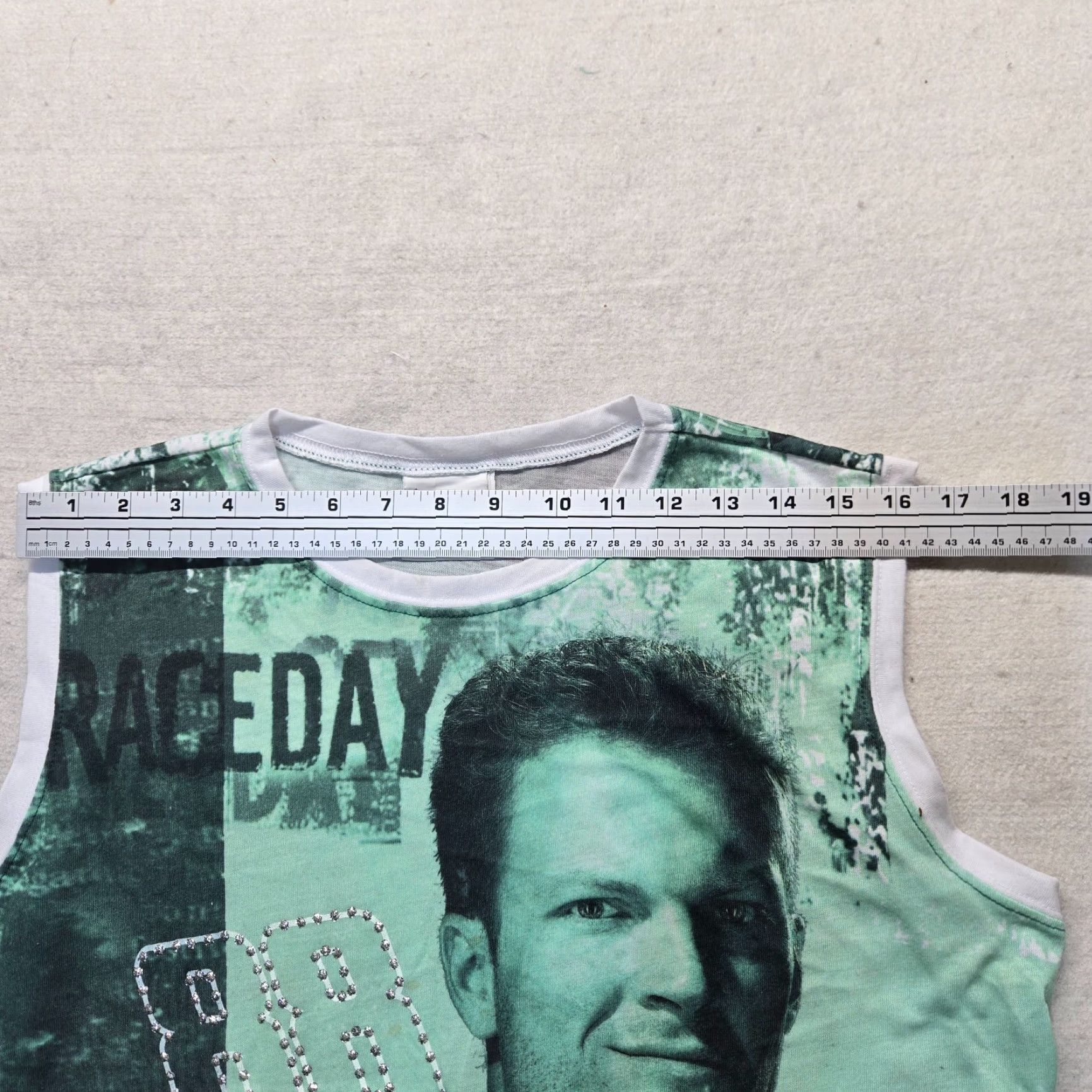 Vintage VINTAGE Dale Earnhardt Jr Shirt Tank Top Adult Large Green All Over Print Racing 90s Mens Size L / US 10 / IT 46 - 5 Thumbnail