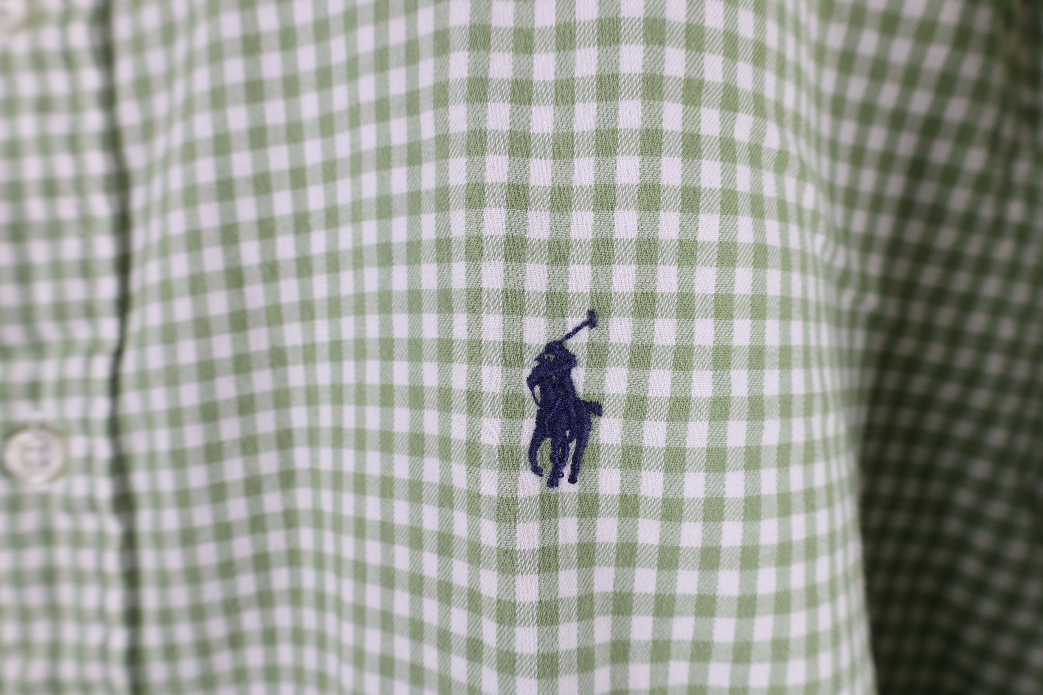 Ralph Lauren × Vintage Vintage 90s Ralph Lauren Flannel Button Down Shirt Green Size US XL / EU 56 / 4 - 4 Thumbnail