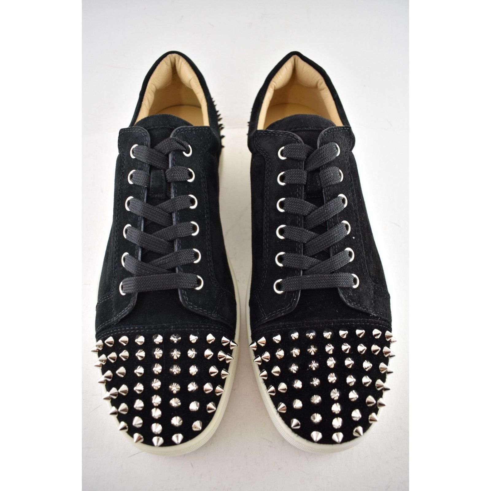 Christian Louboutin Christian Louboutin Men Seavaste 2 Flat Black Silver Spike Size US 11 / EU 44 - 6 Thumbnail