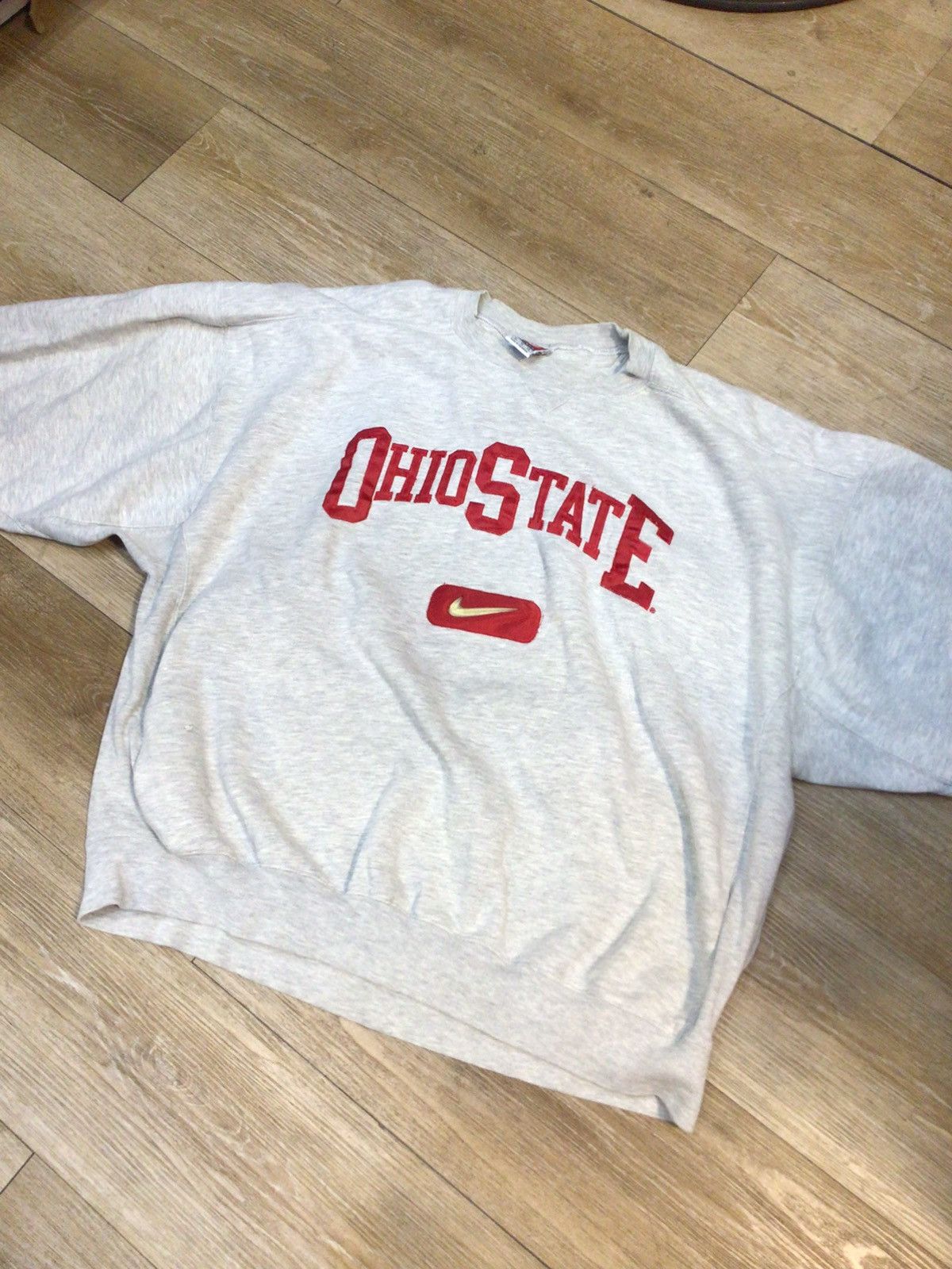 image of Nike Team Ohio State Sweatshirt Crewneck in Grey, Men's (Size 2XL)