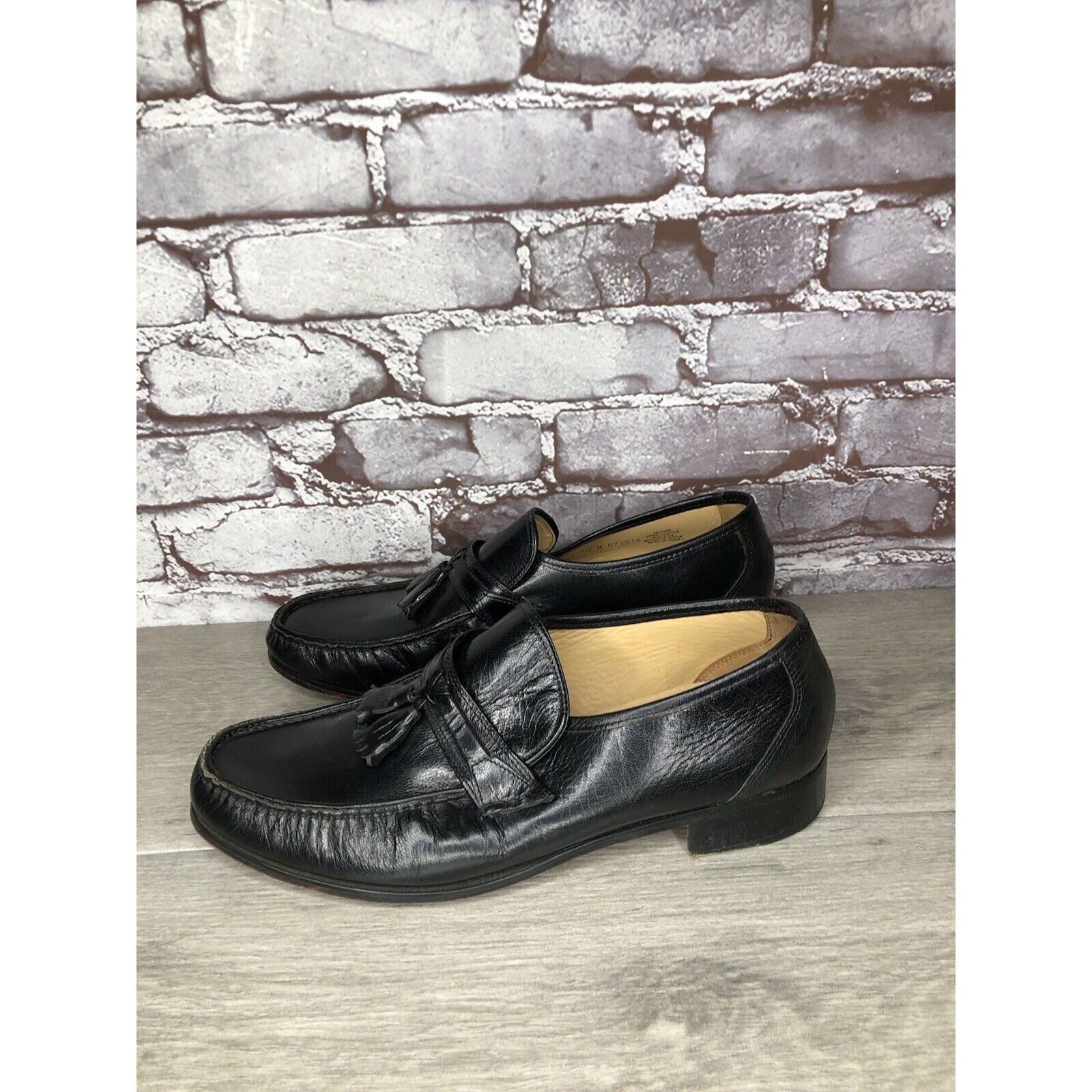 Nunn Bush Nunn Bush Black Leather Slip On Tassel Loafers Dress Shoes M Size US 10 / EU 43 - 9 Thumbnail