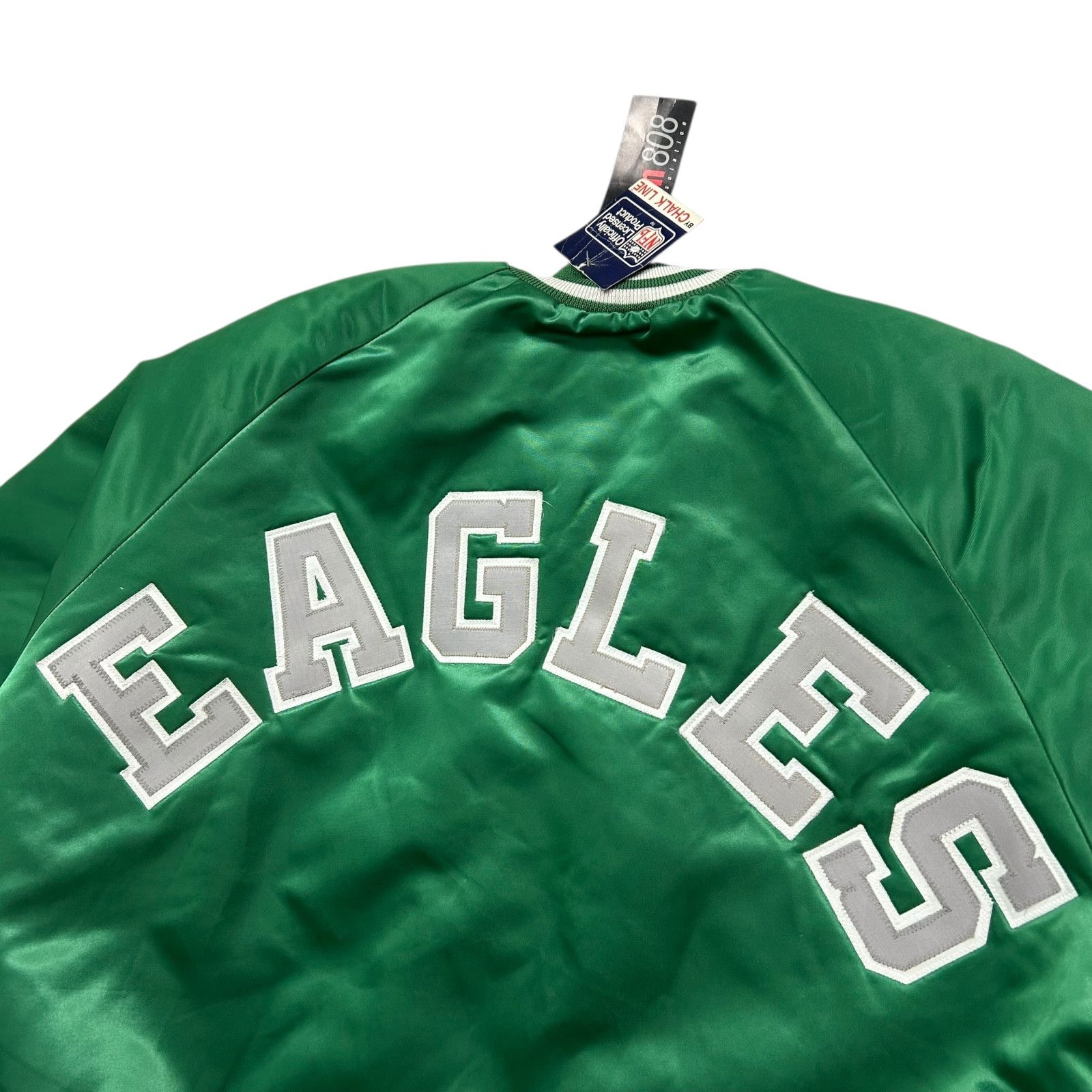NFL DS VTG 90s PHILADELPHIA EAGLES CHALK LINE SATIN JACKET Size US XL / EU 56 / 4 - 3 Thumbnail