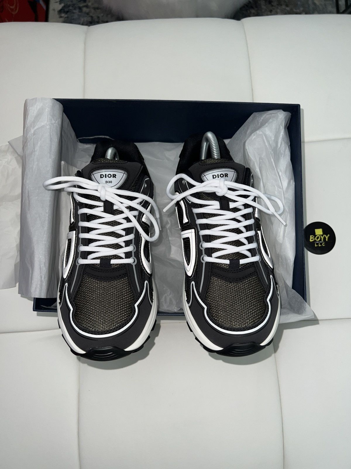 Dior Black/olive b30 sneakers Size US 8 / EU 41 - 4 Thumbnail