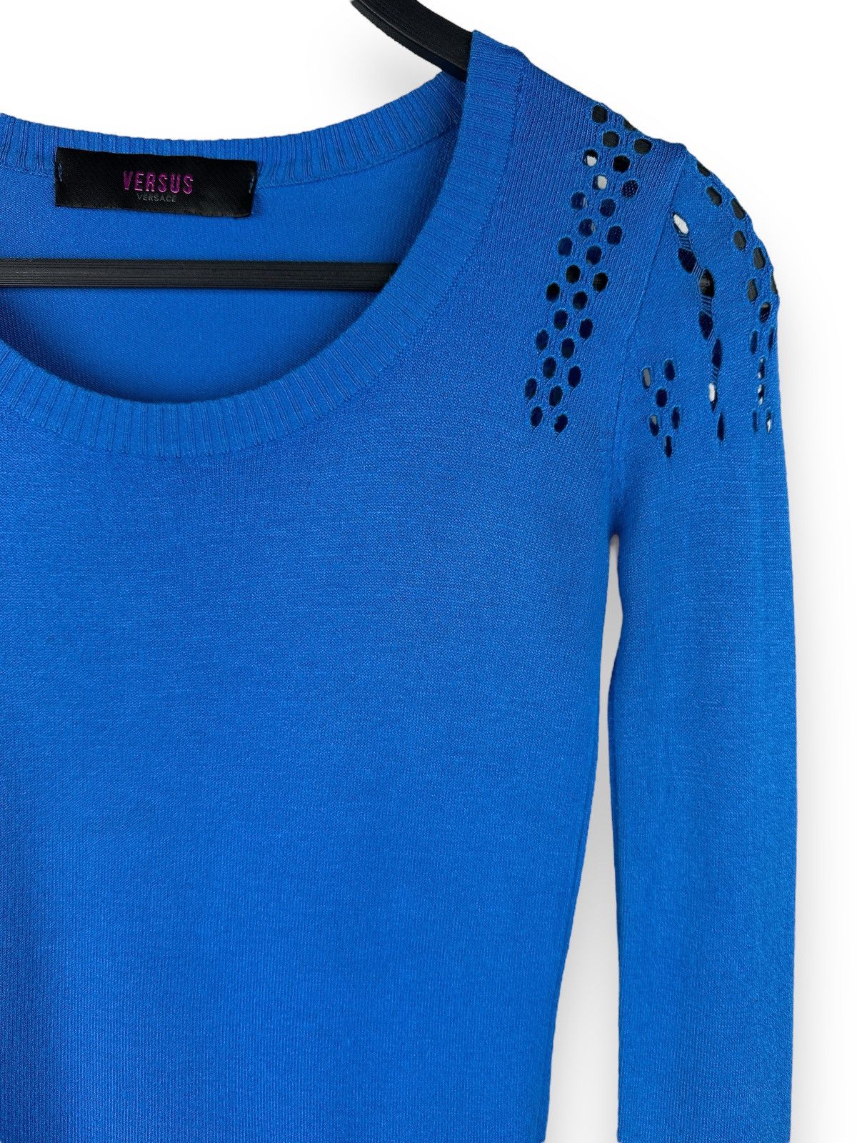 Versus Versace Versus Versace Women’s Viscose Knit Long Sleeve Sweater Size XS / US 0-2 / IT 36-38 - 4 Thumbnail