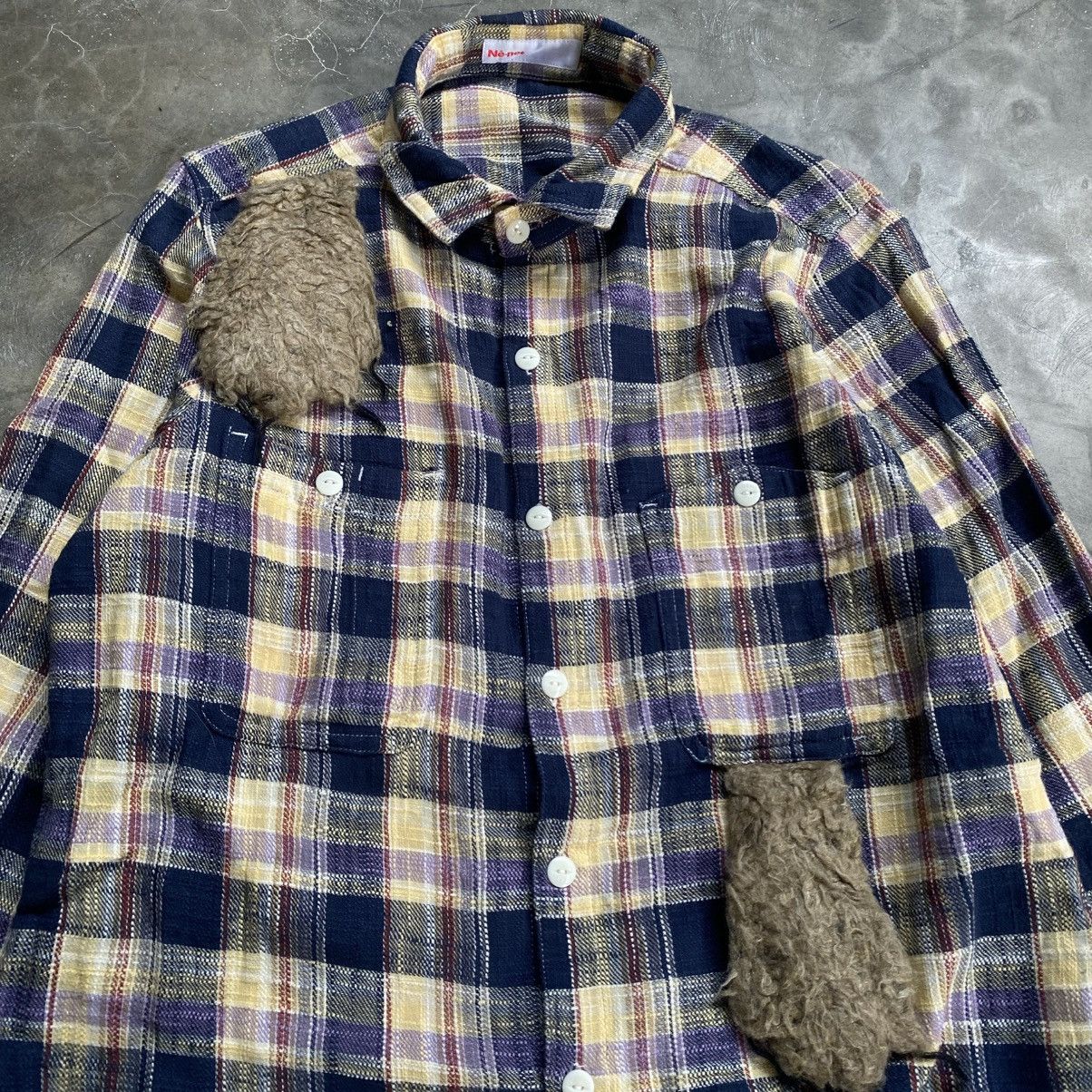 Issey Miyake 2000s Ne-net By Issey Miyake Plaid Button Up Shirts Size US M / EU 48-50 / 2 - 3 Thumbnail